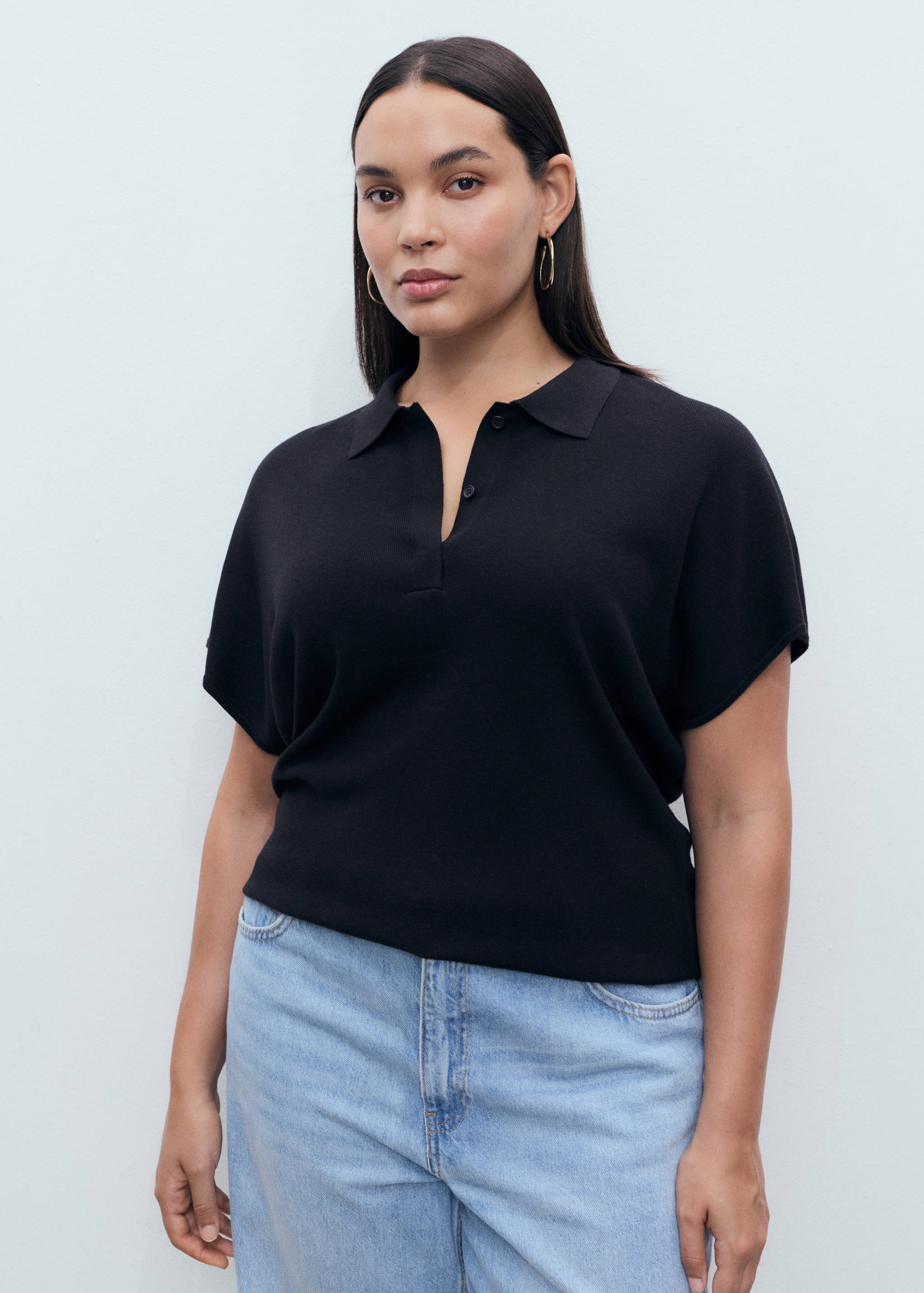 Pull-over col polo manches courtes - Détail de l'article 5