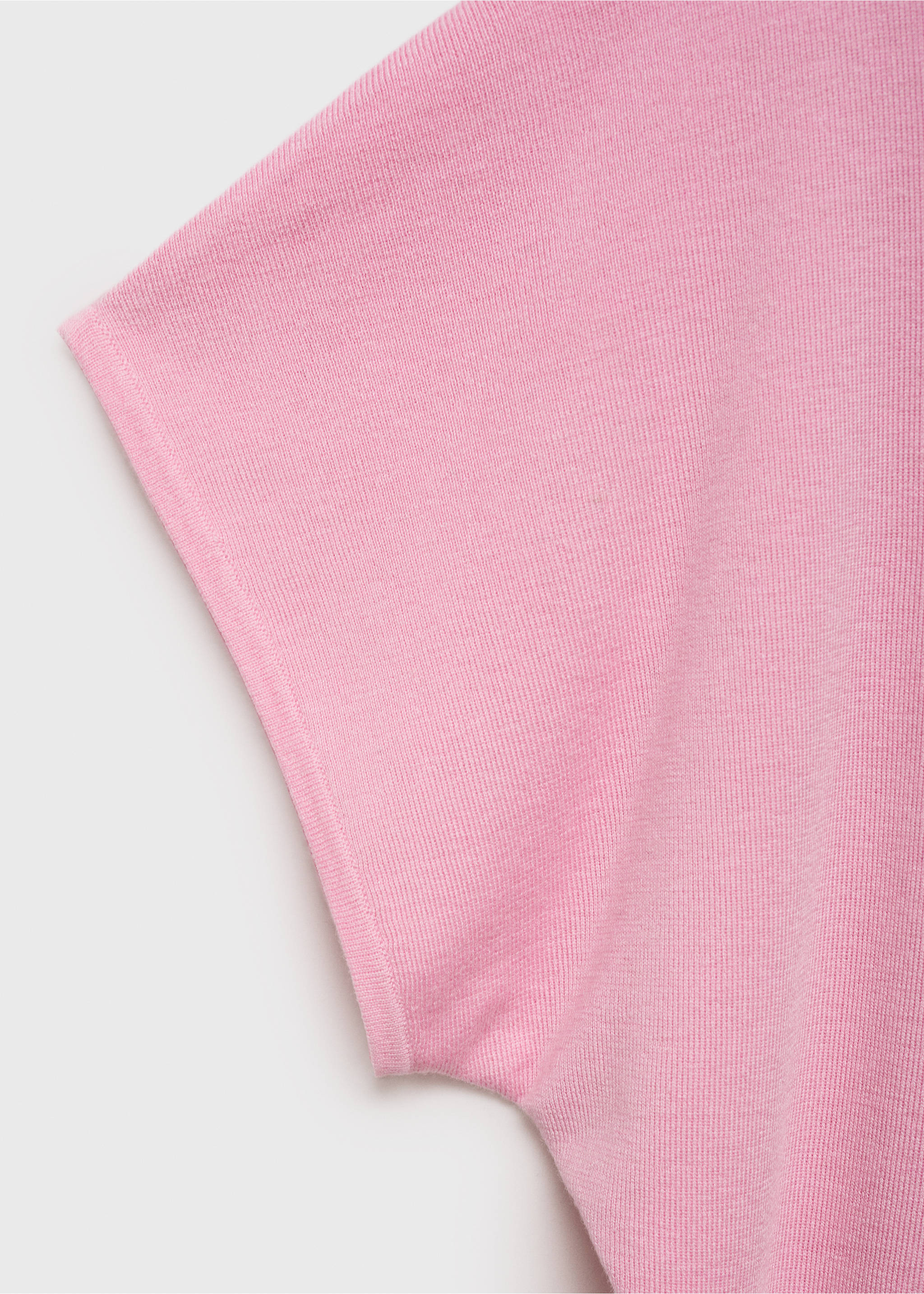 Kurzam-Pullover mit Poloshirt-Kragen - Detail des Artikels 0, Rosa. Ref: 17014105-00.