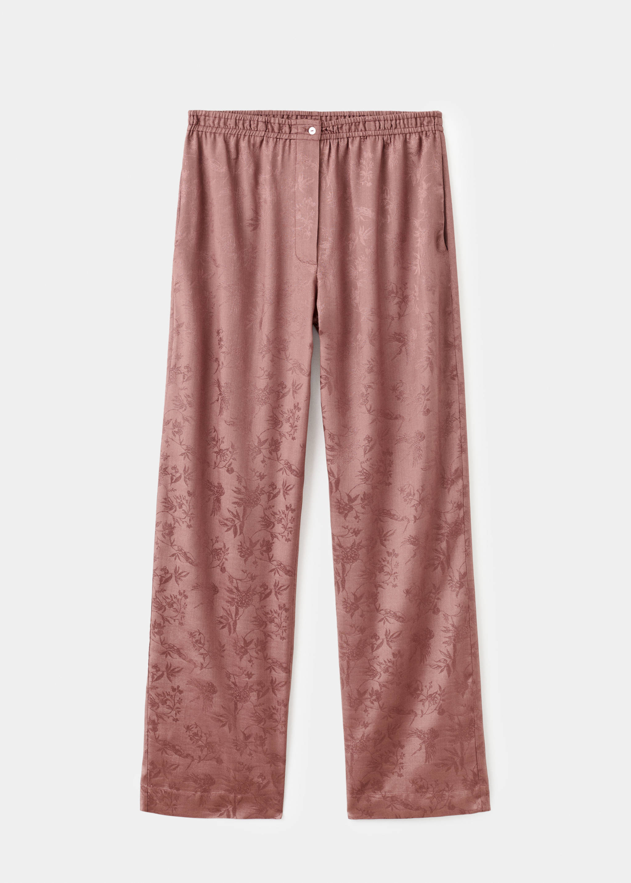 Pantalon de pyjama en satin jacquard - Article sans modèle