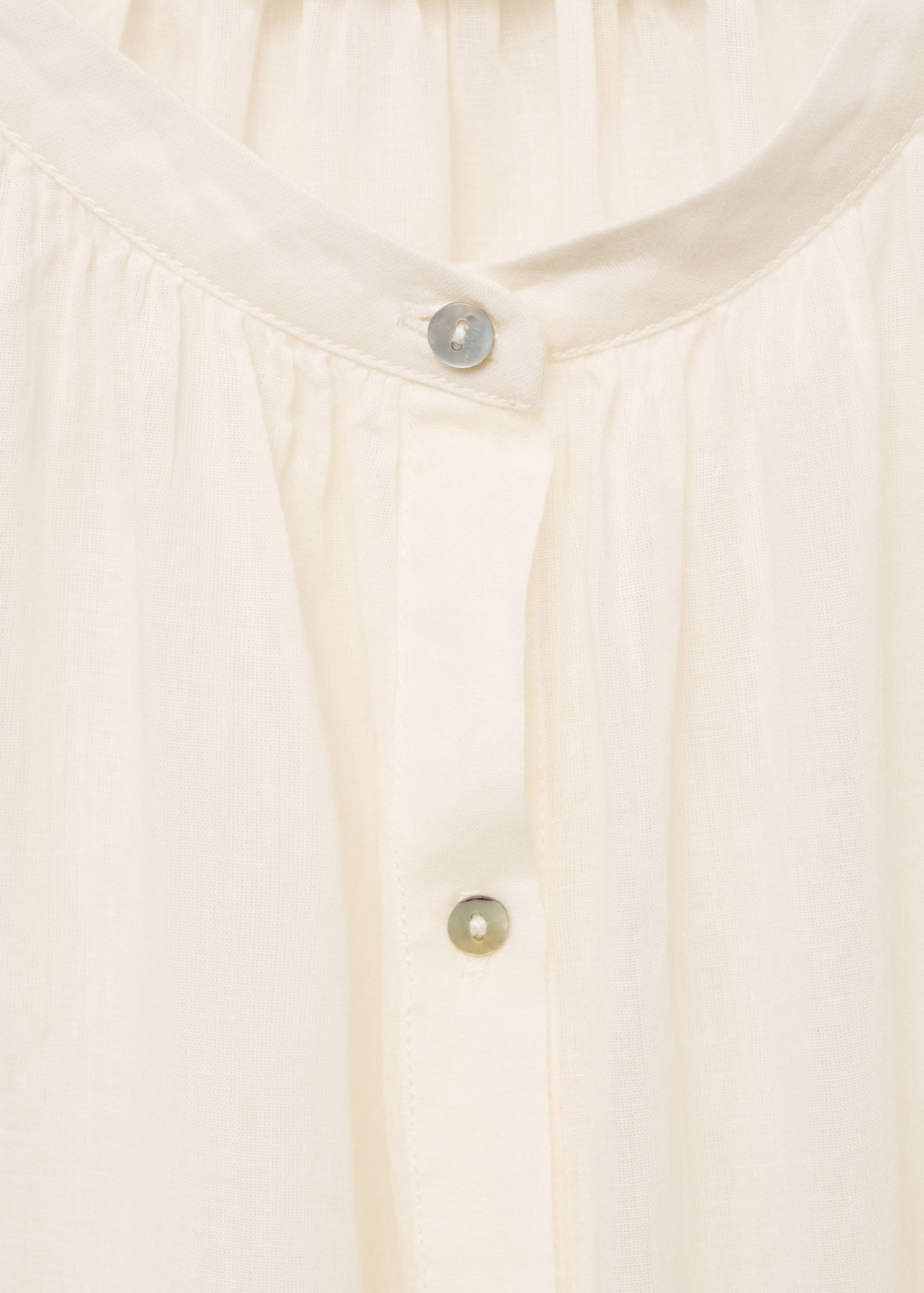 Cotton tunic with buttons - Details of the article 8