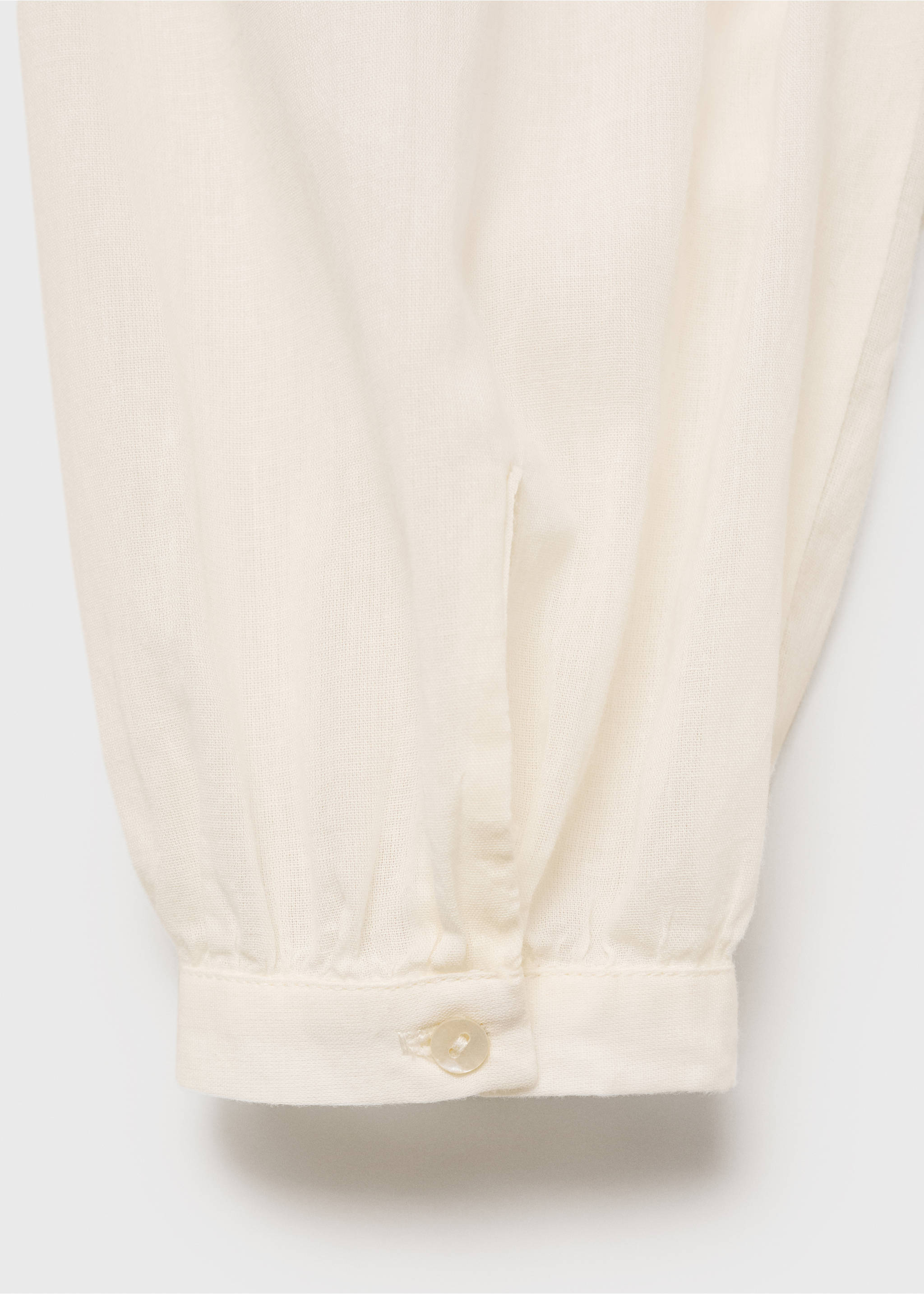 Cotton tunic with buttons - Details of the article 0, Ivory White. Ref: 17014110-00.