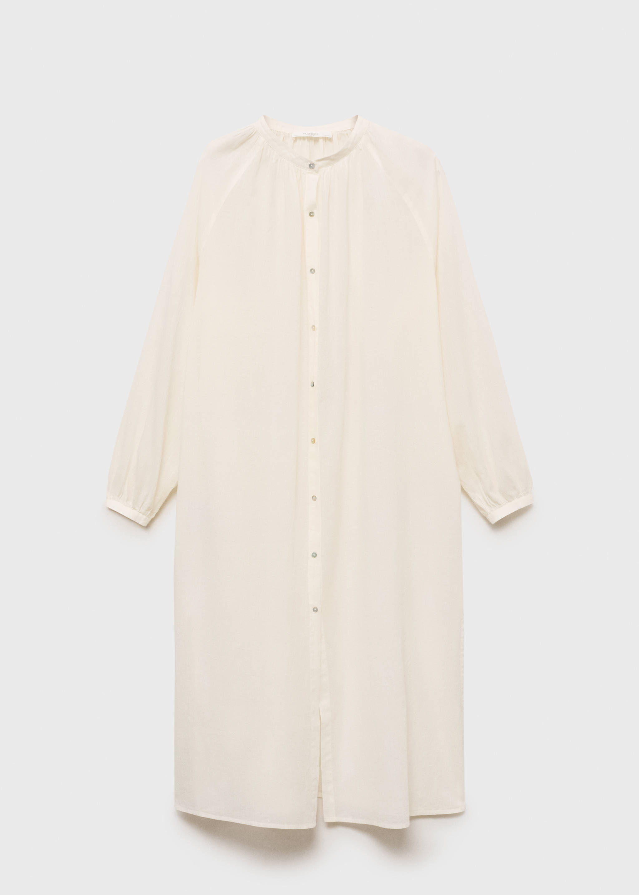 Cotton tunic with buttons - Article without model