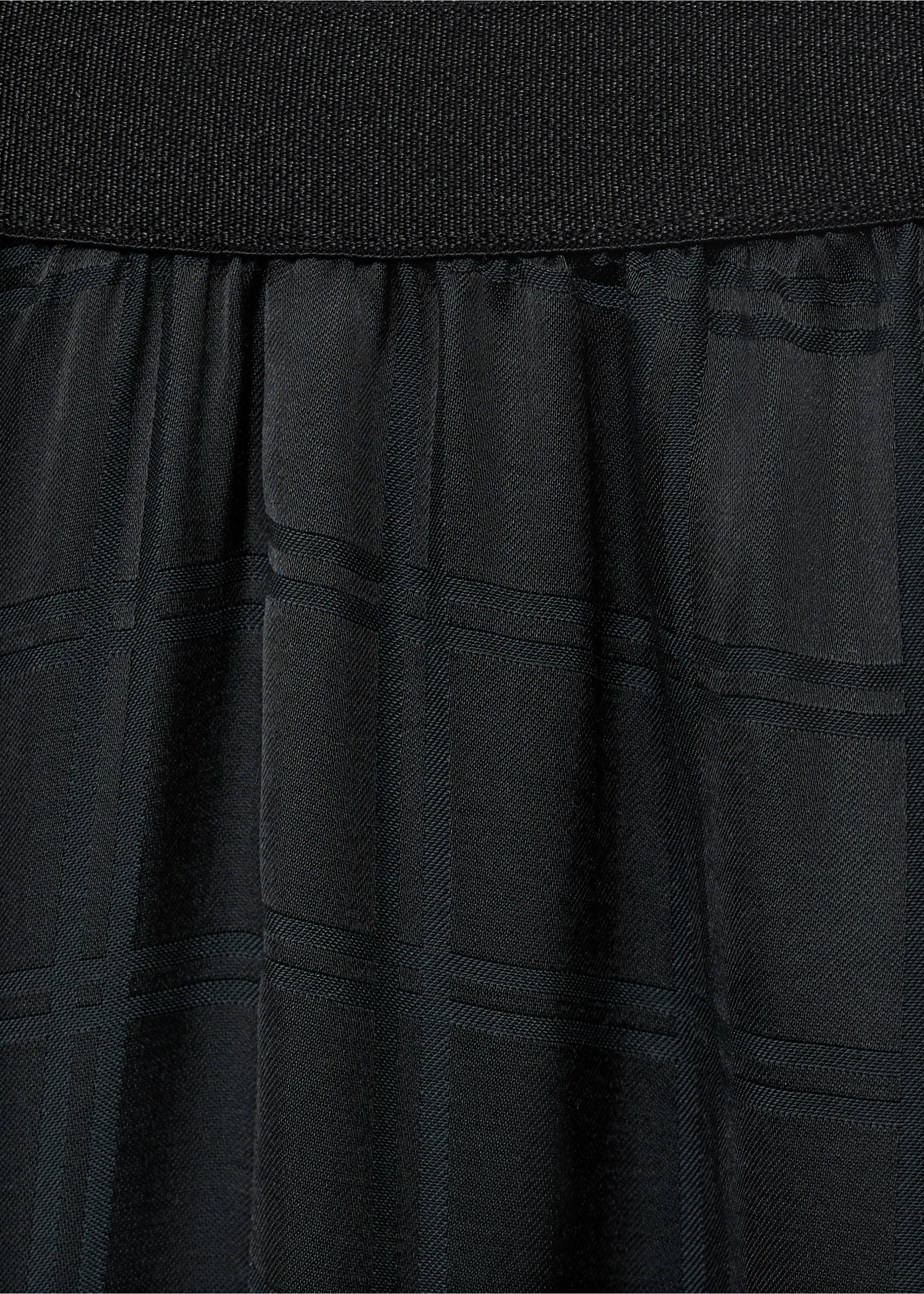 Pantalon pyjama carreaux rayonne - Détail de l'article 8, Noir. Ref: 17014111-00.