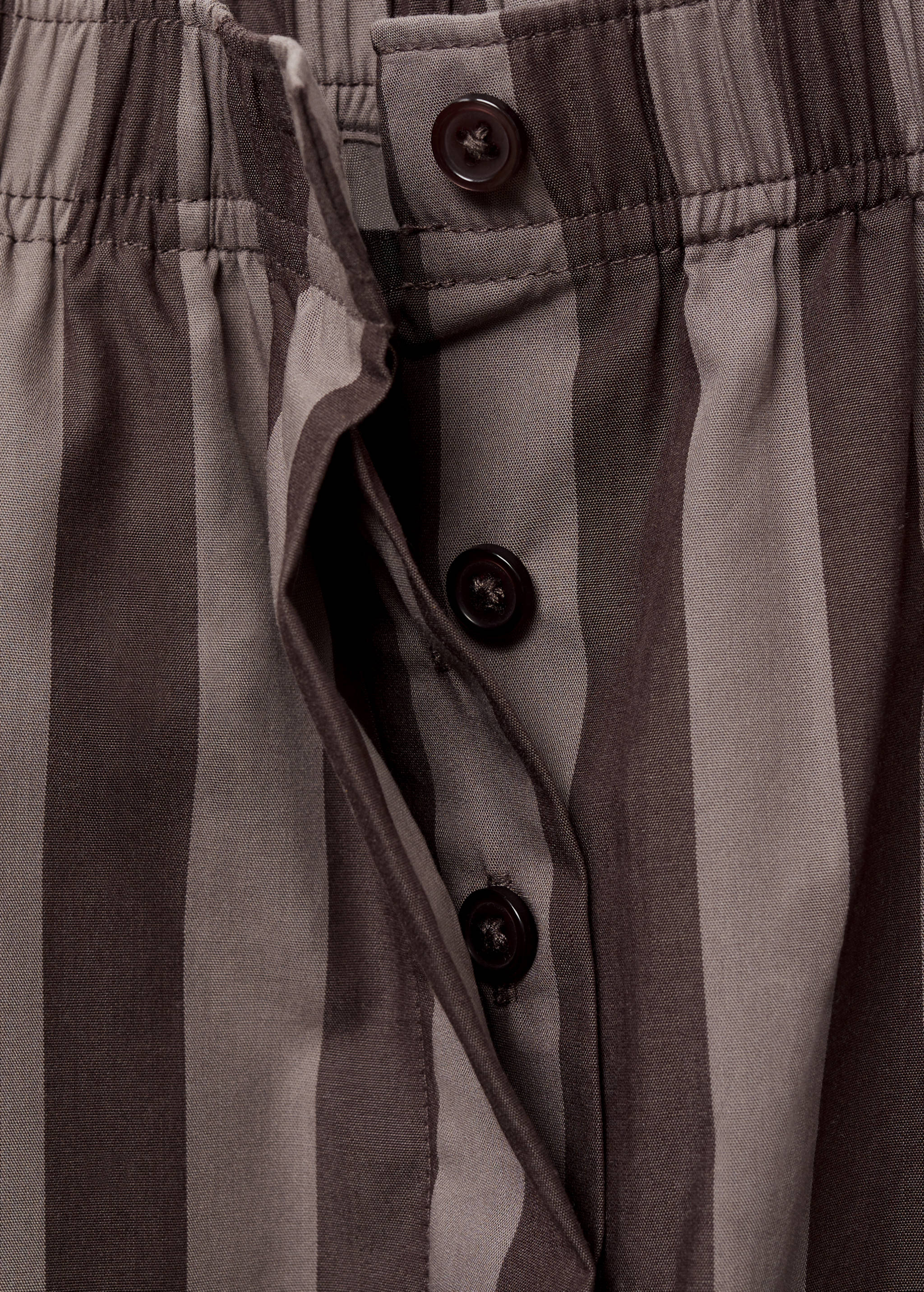 Woven striped pyjama trousers - Details of the article 8