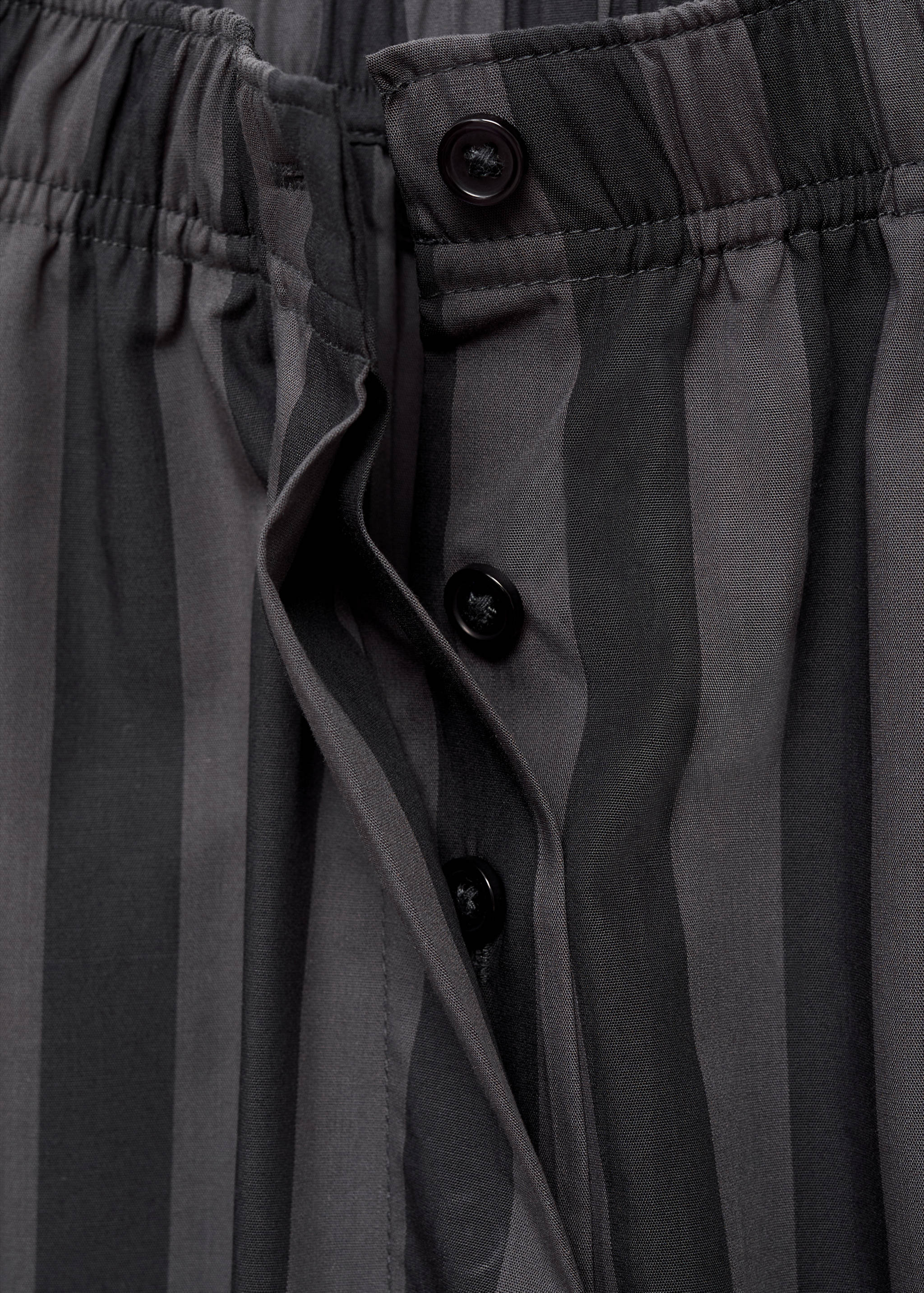 Woven striped pyjama trousers - Details of the article 8