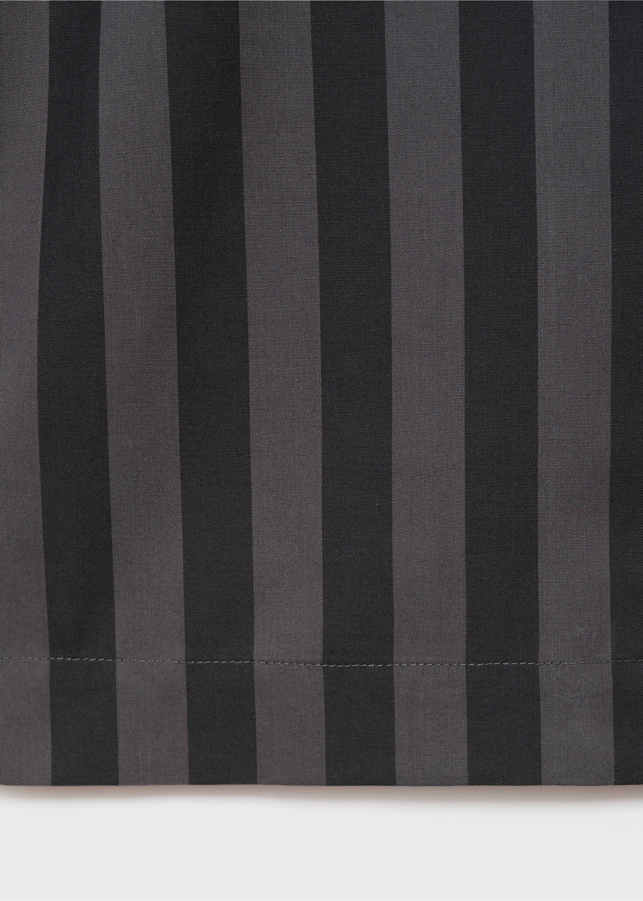 Woven striped pyjama trousers - Details of the article 0, Grey. Ref: 17014113-00.