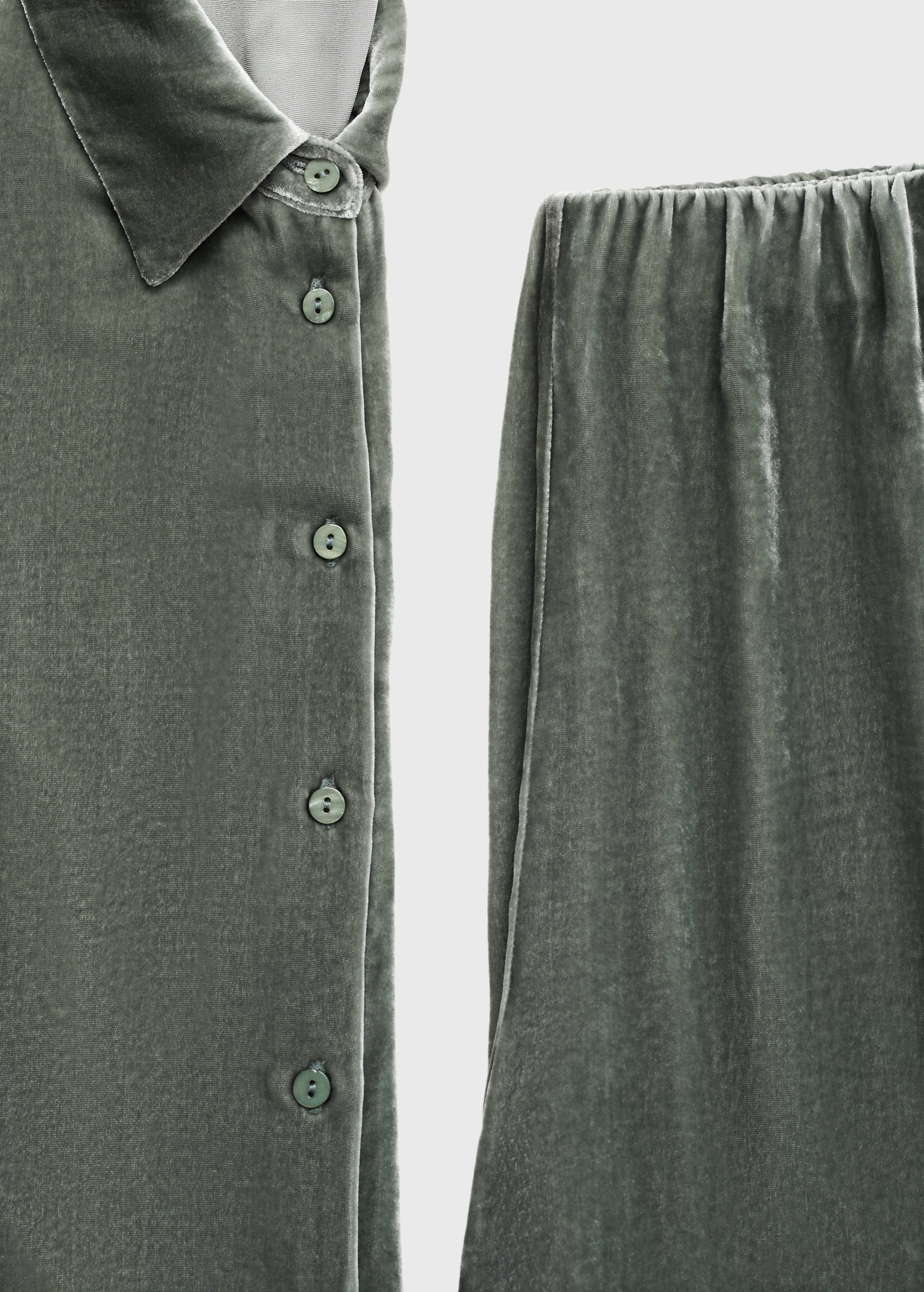 Silk velvet trousers - Details of the article 8