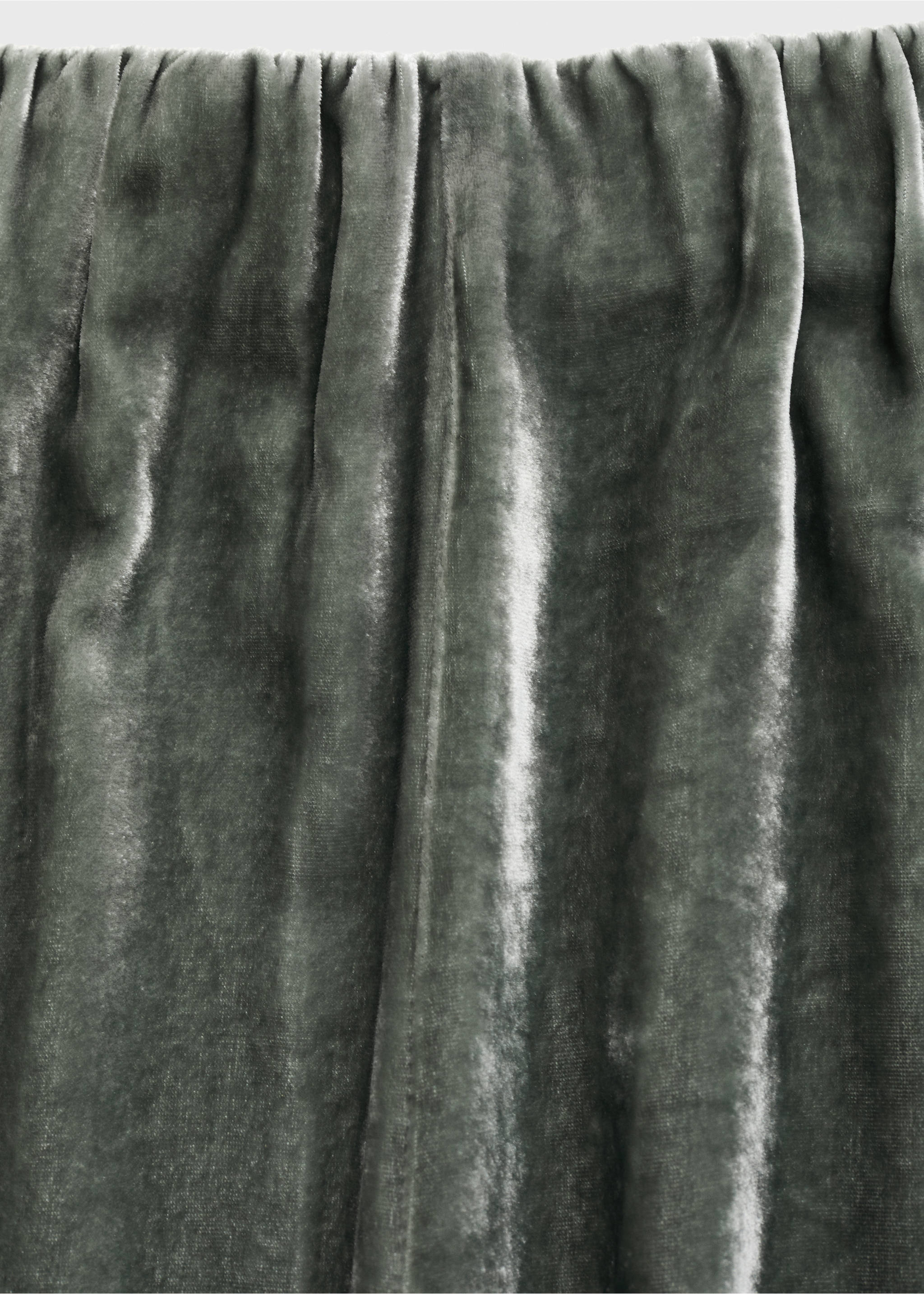 Silk velvet trousers - Details of the article 0, Green. Ref: 17014114-00.