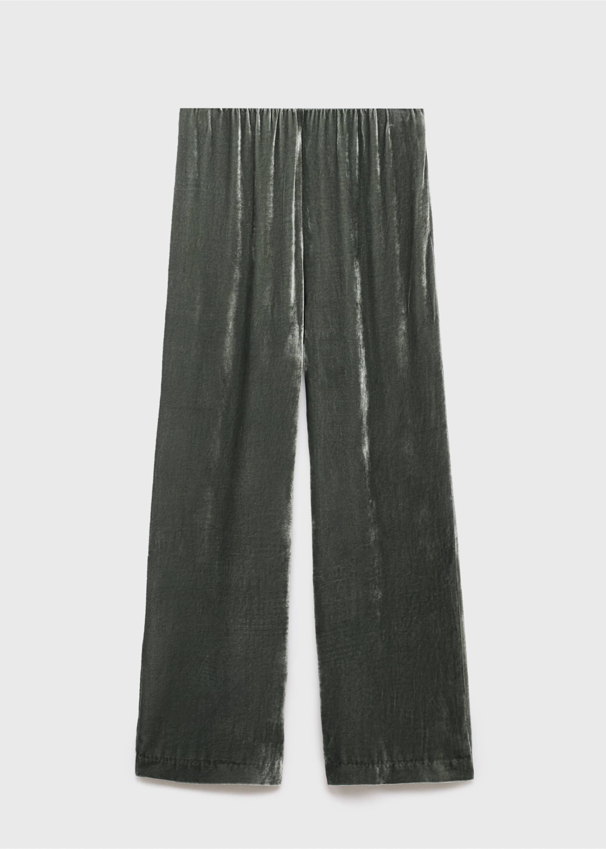 Silk velvet trousers - Article without model, Green. Ref: 17014114-00.