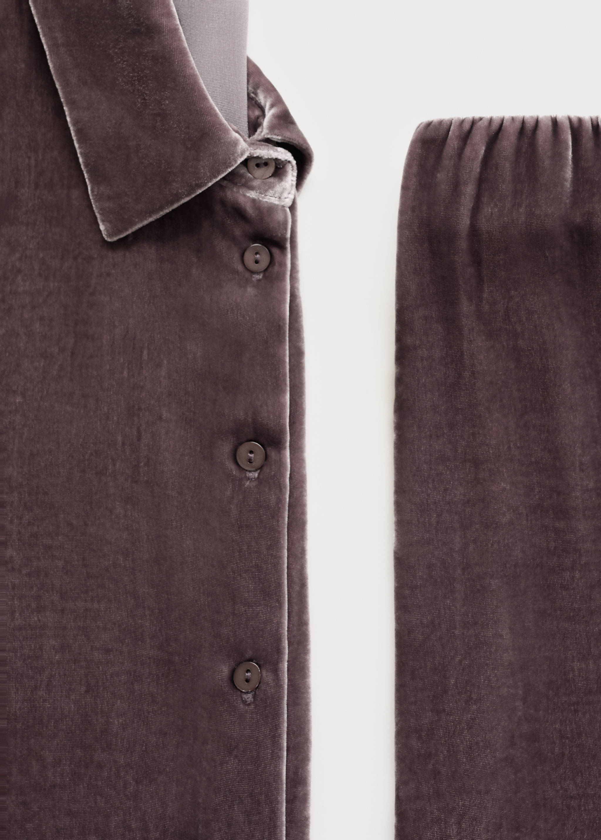 Silk velvet trousers - Details of the article 8