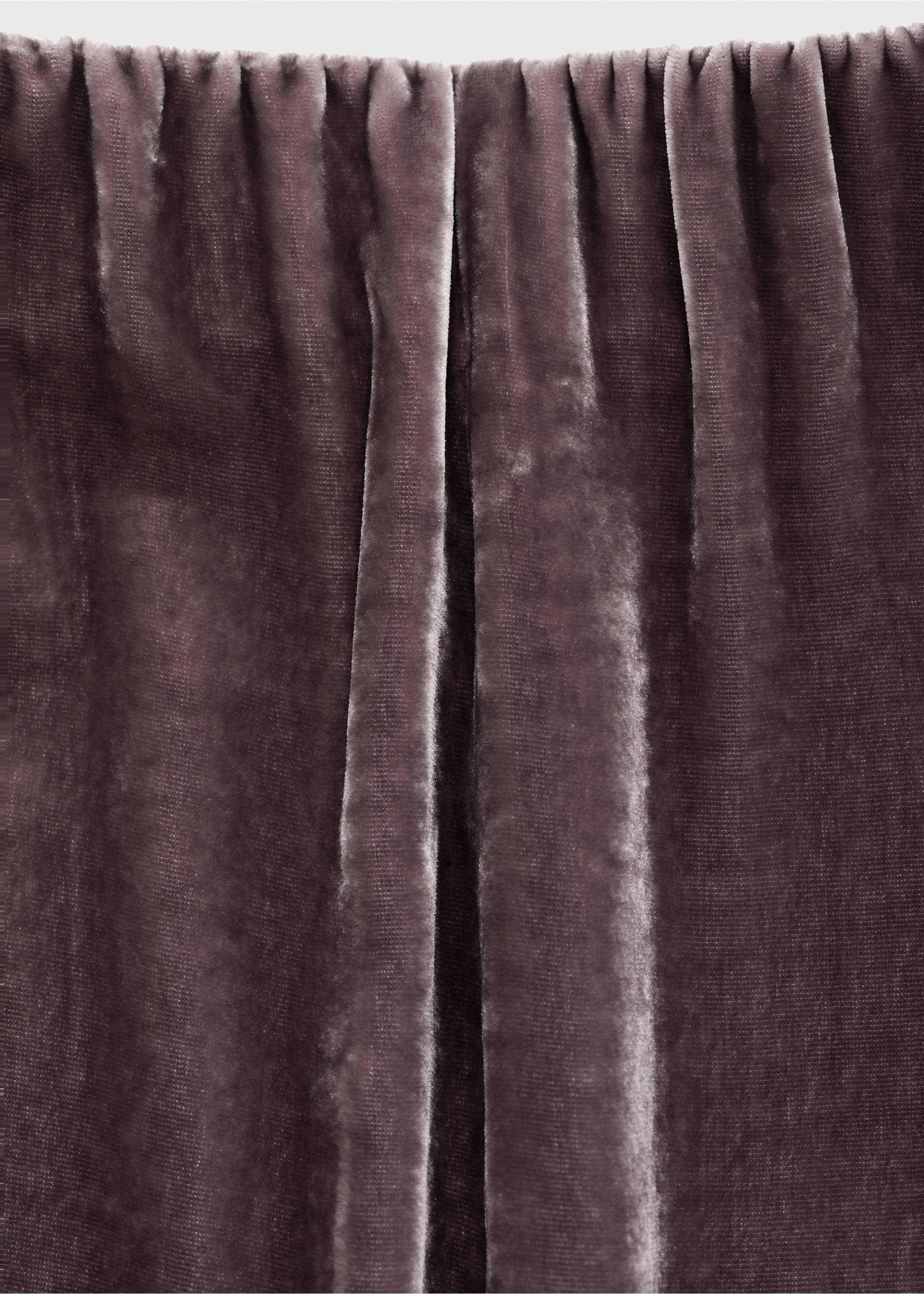 Silk velvet trousers - Details of the article 0, Blackberry. Ref: 17014114-00.