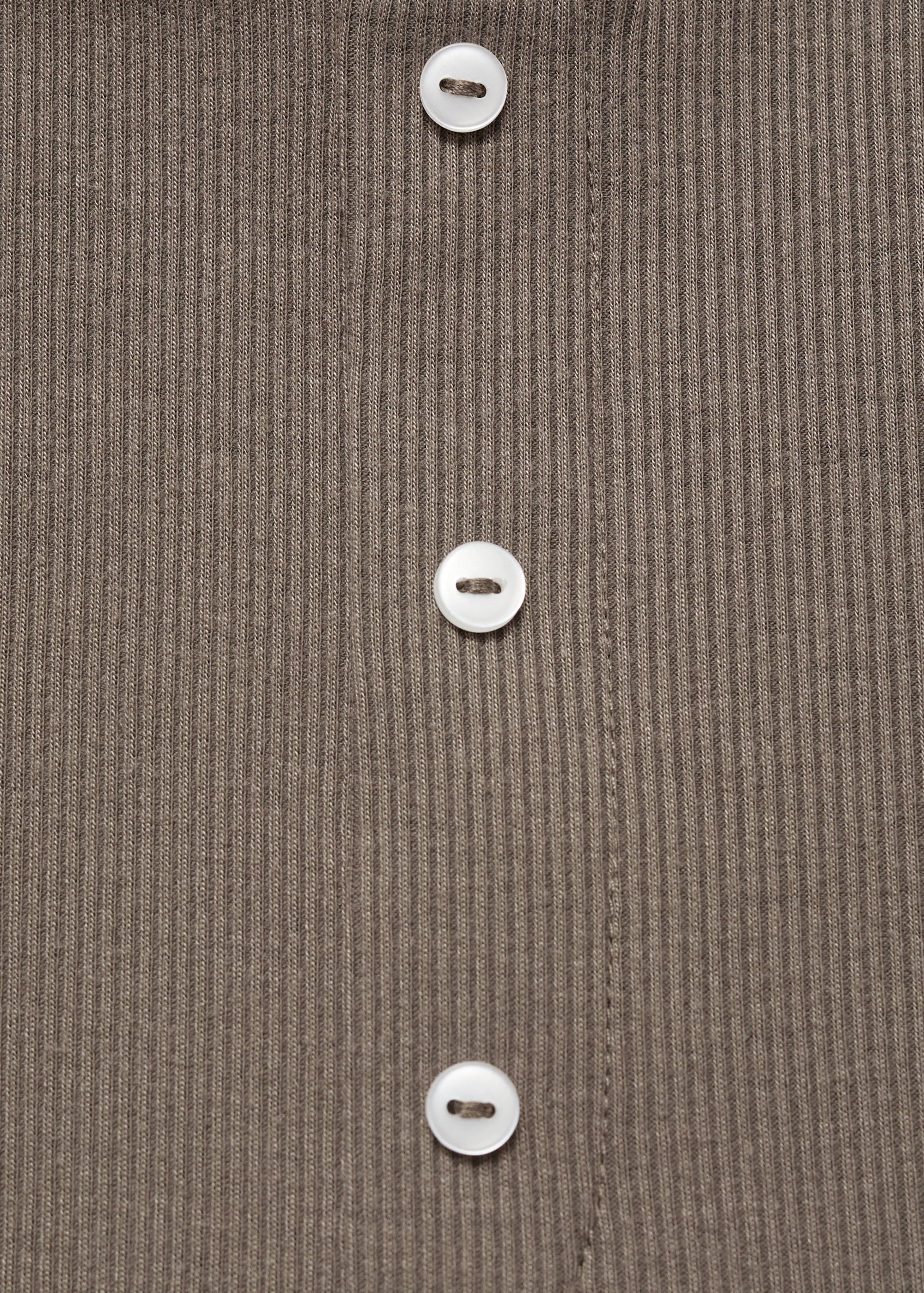 Long rib-knit trousers - Details of the article 8