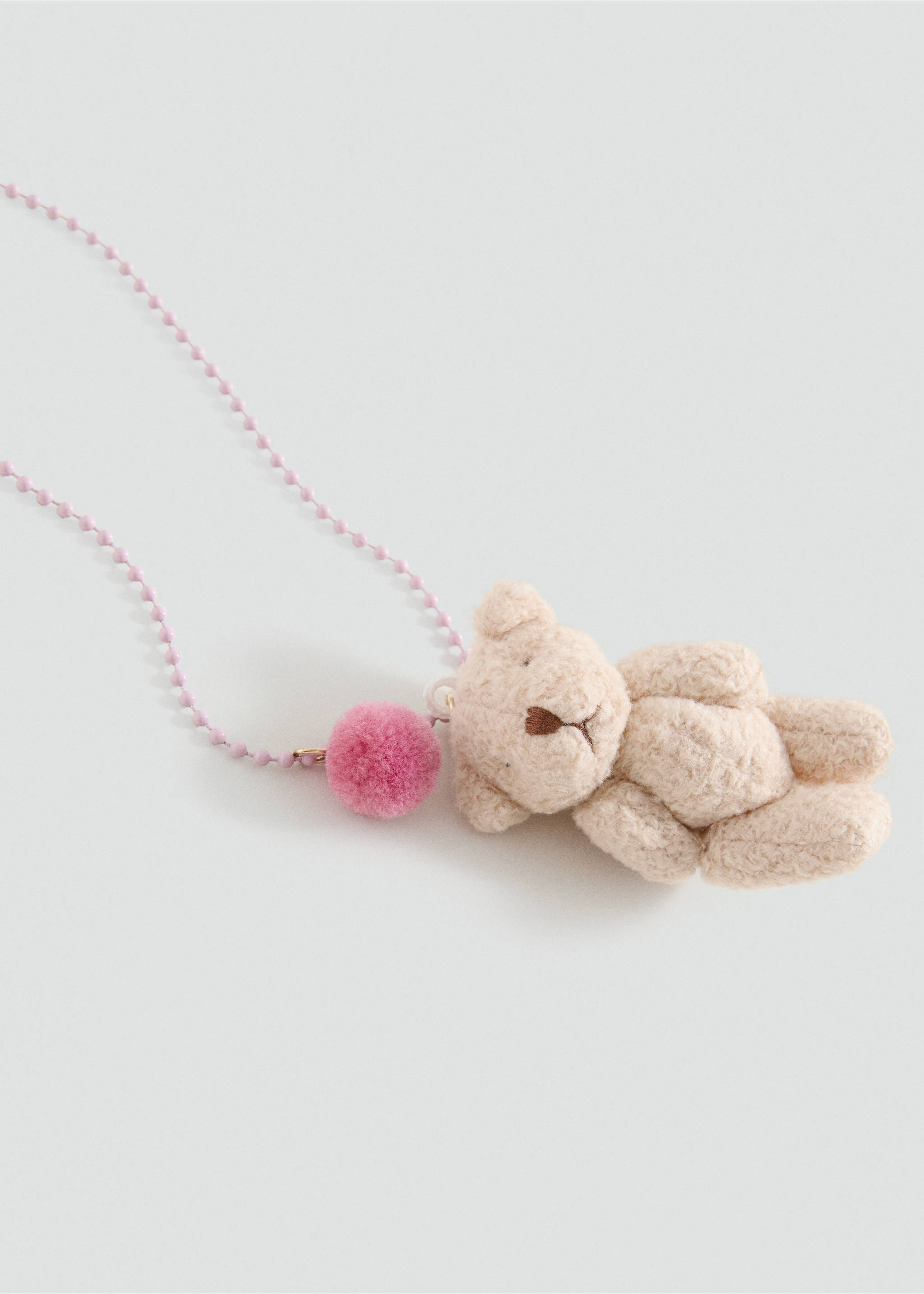 Contrasting necklace - Medium plane, Pale Pink. Ref: 17014118-00.