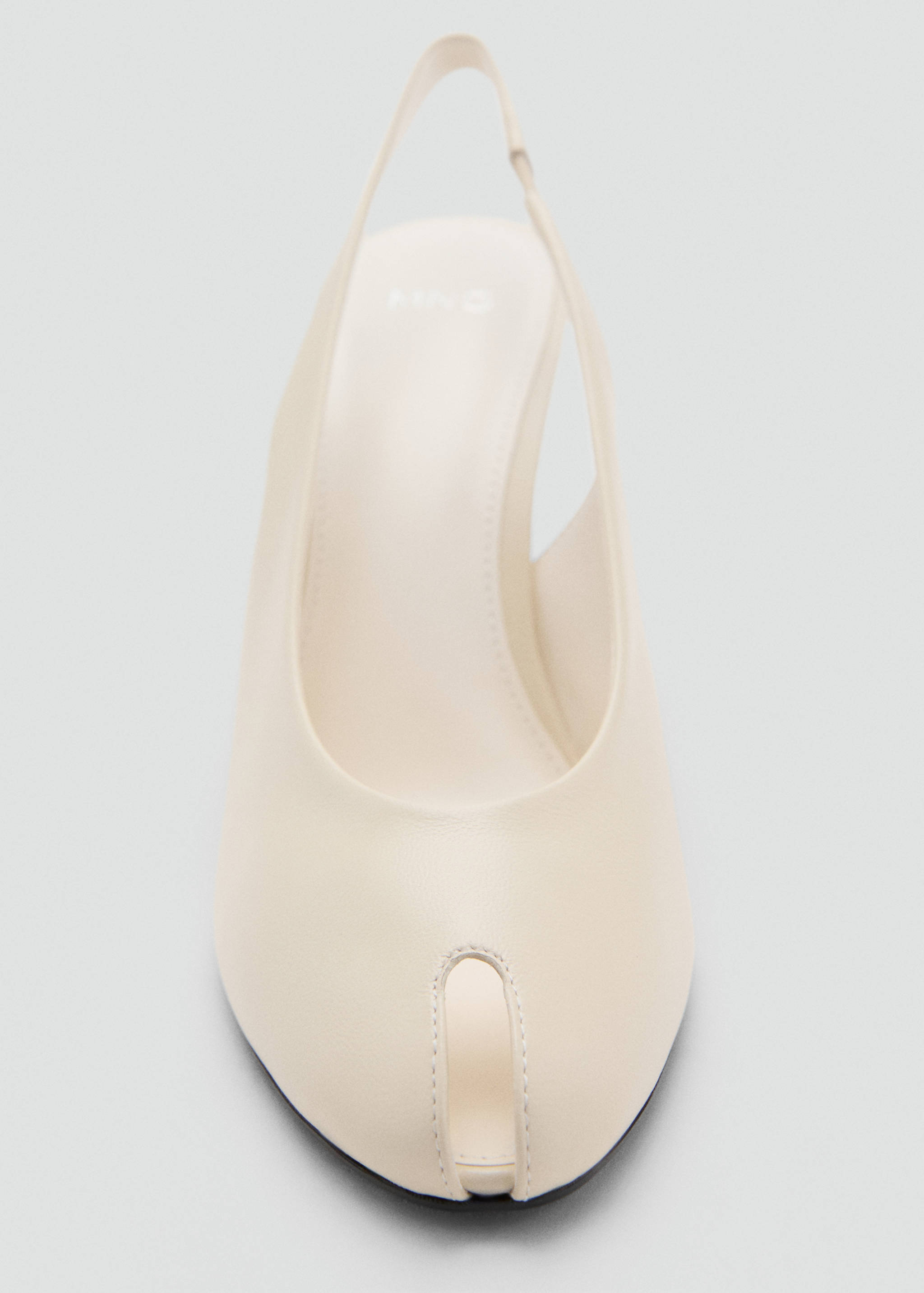 Leather peep-toe high-heeled shoes - Details of the article 3