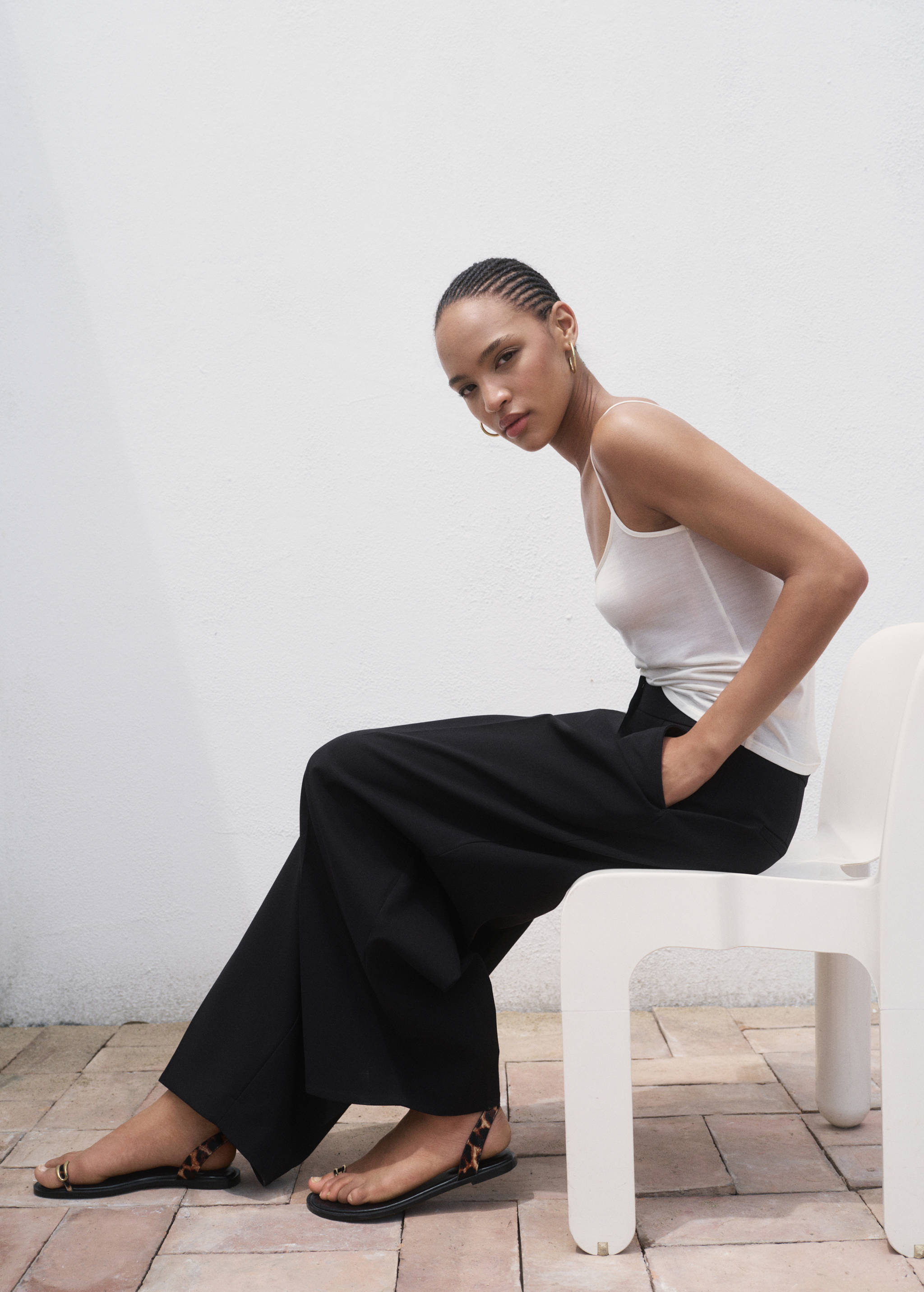 Pantaloni wide leg pinces - Dettaglio dell'articolo 2