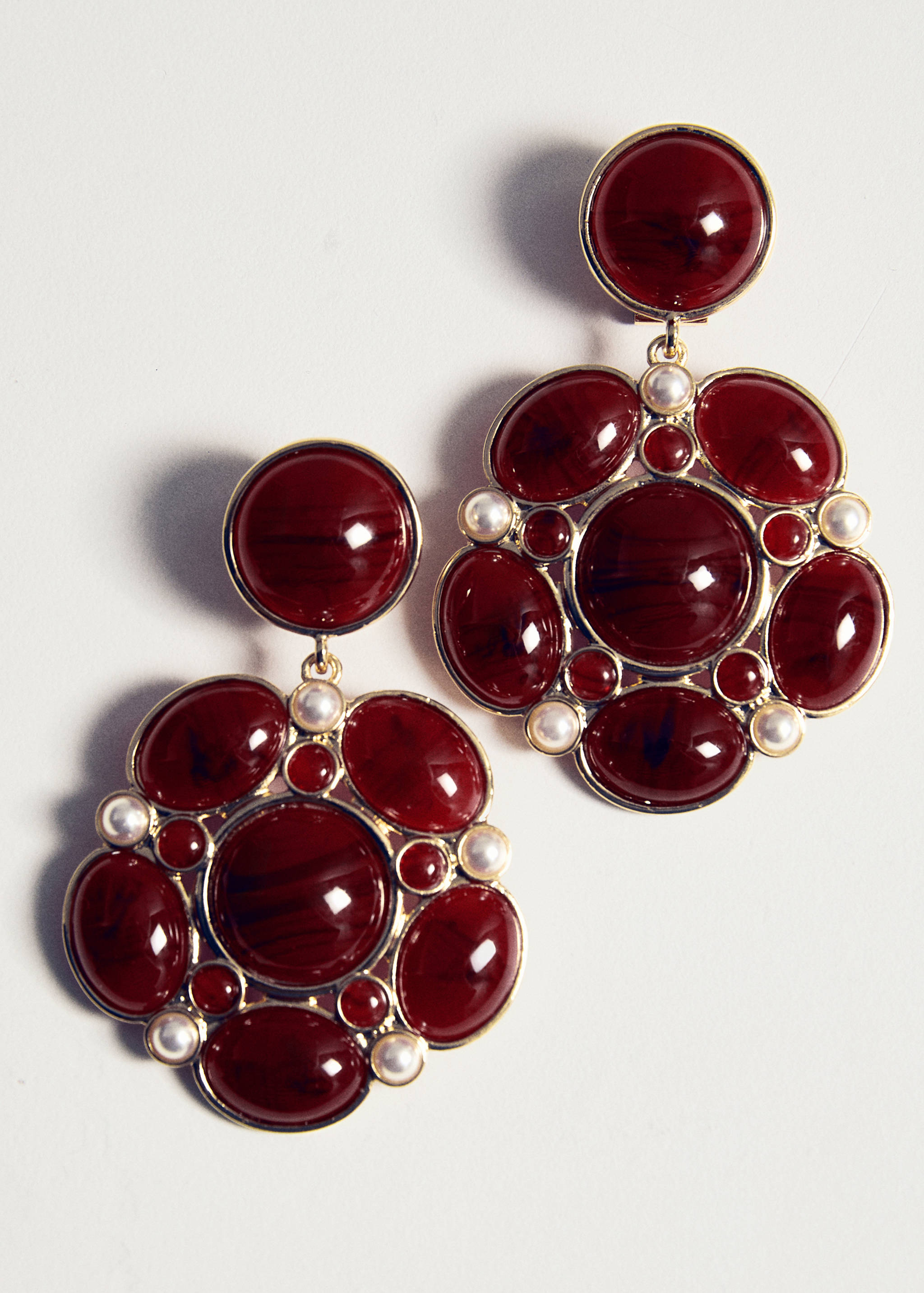 Ohrringe mit Resin-Applikationen - Detail des Artikels 5