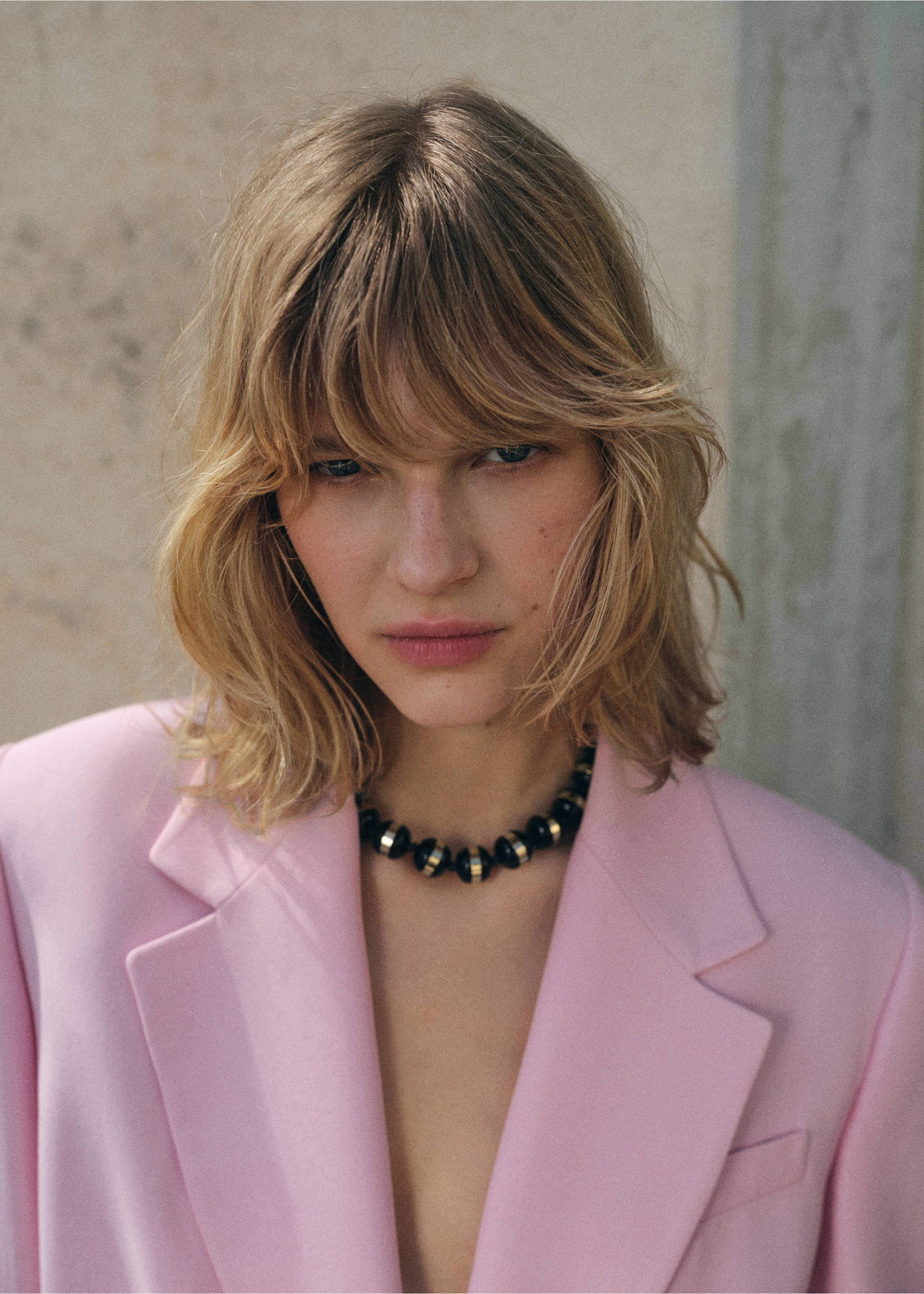 Combined ball necklace - General plane, Black. Ref: 17014137-00.