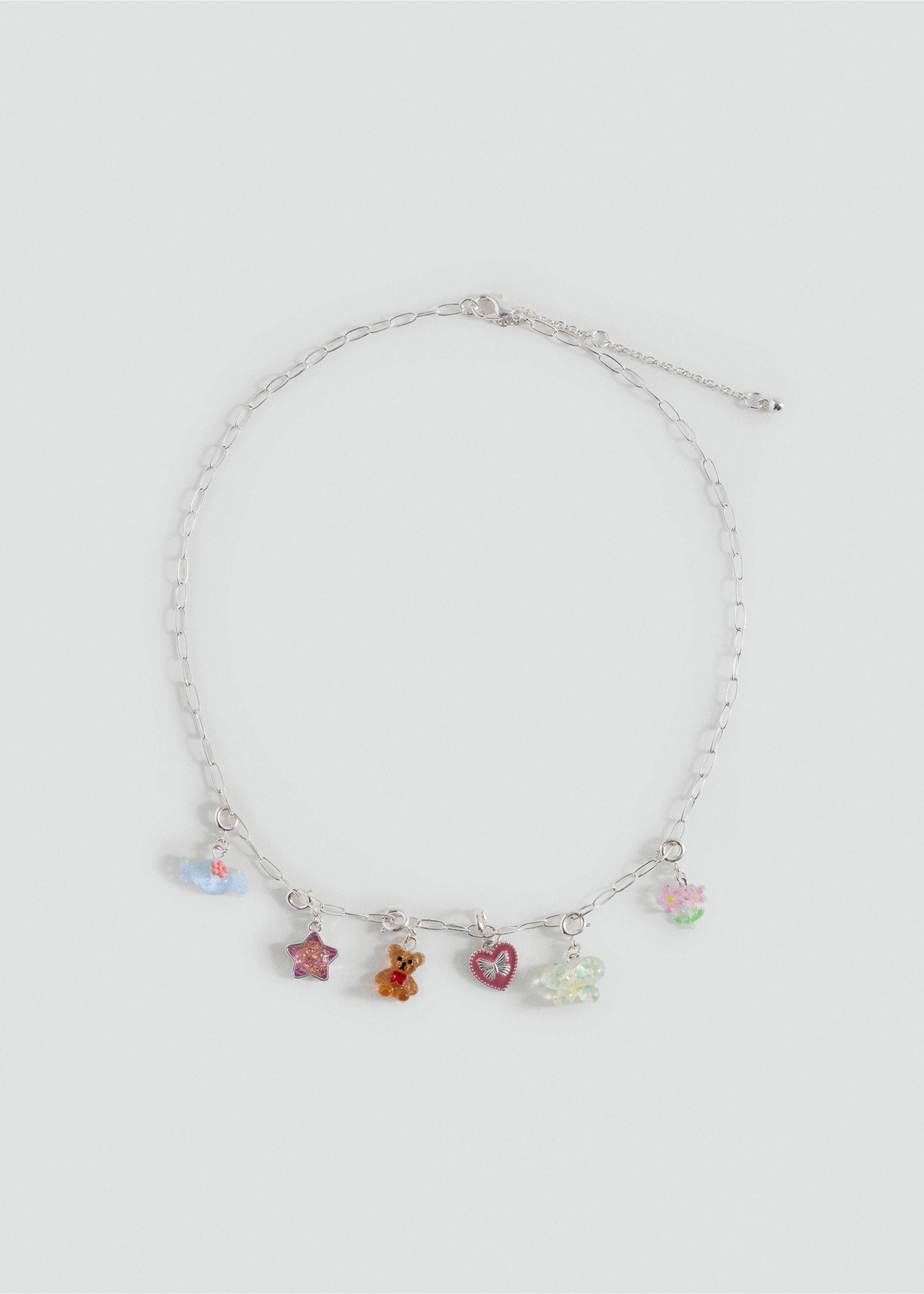Mixed bead necklace - Article without model, Silver. Ref: 17014138-00.