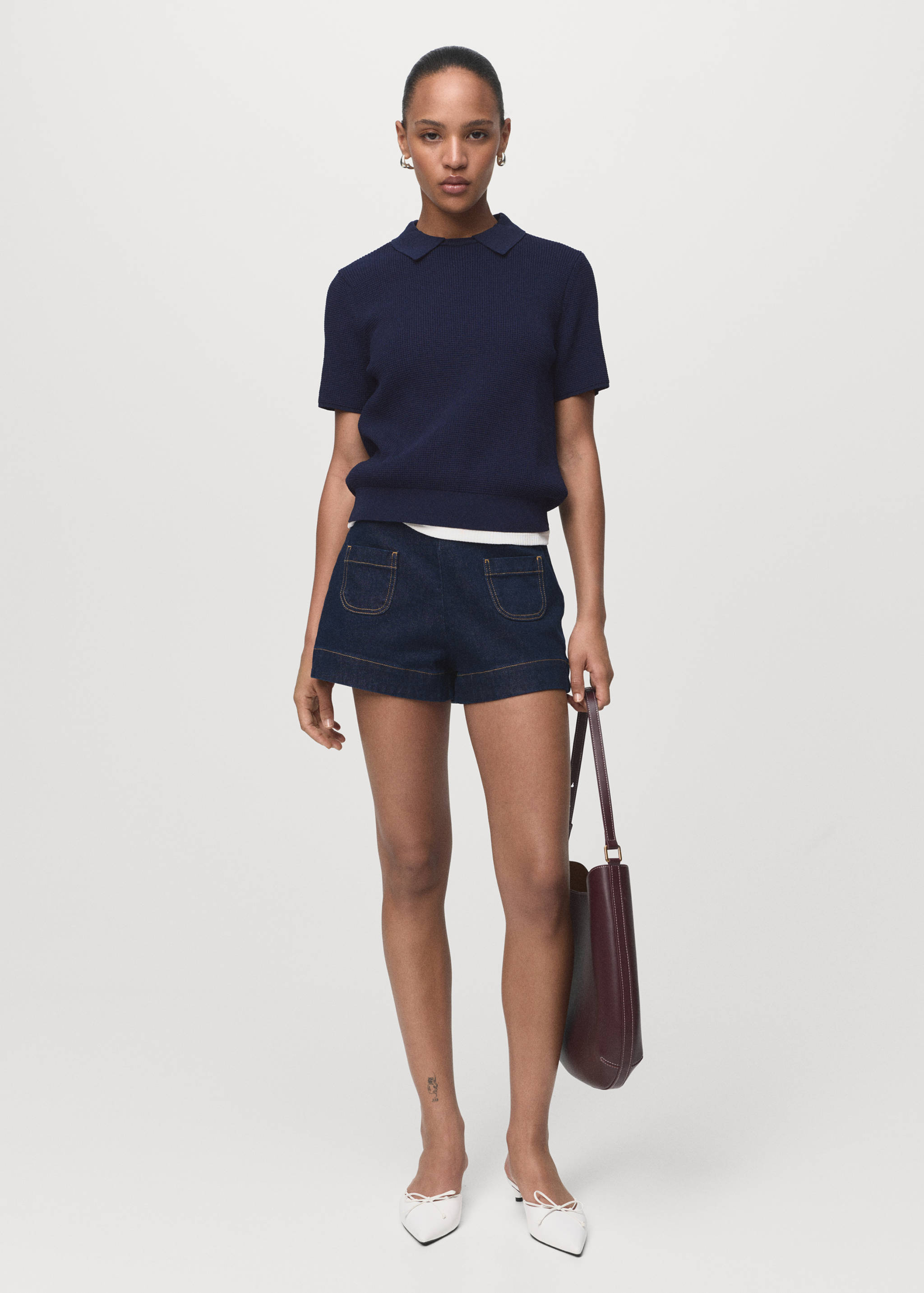 Shirt collar sweater - General plane