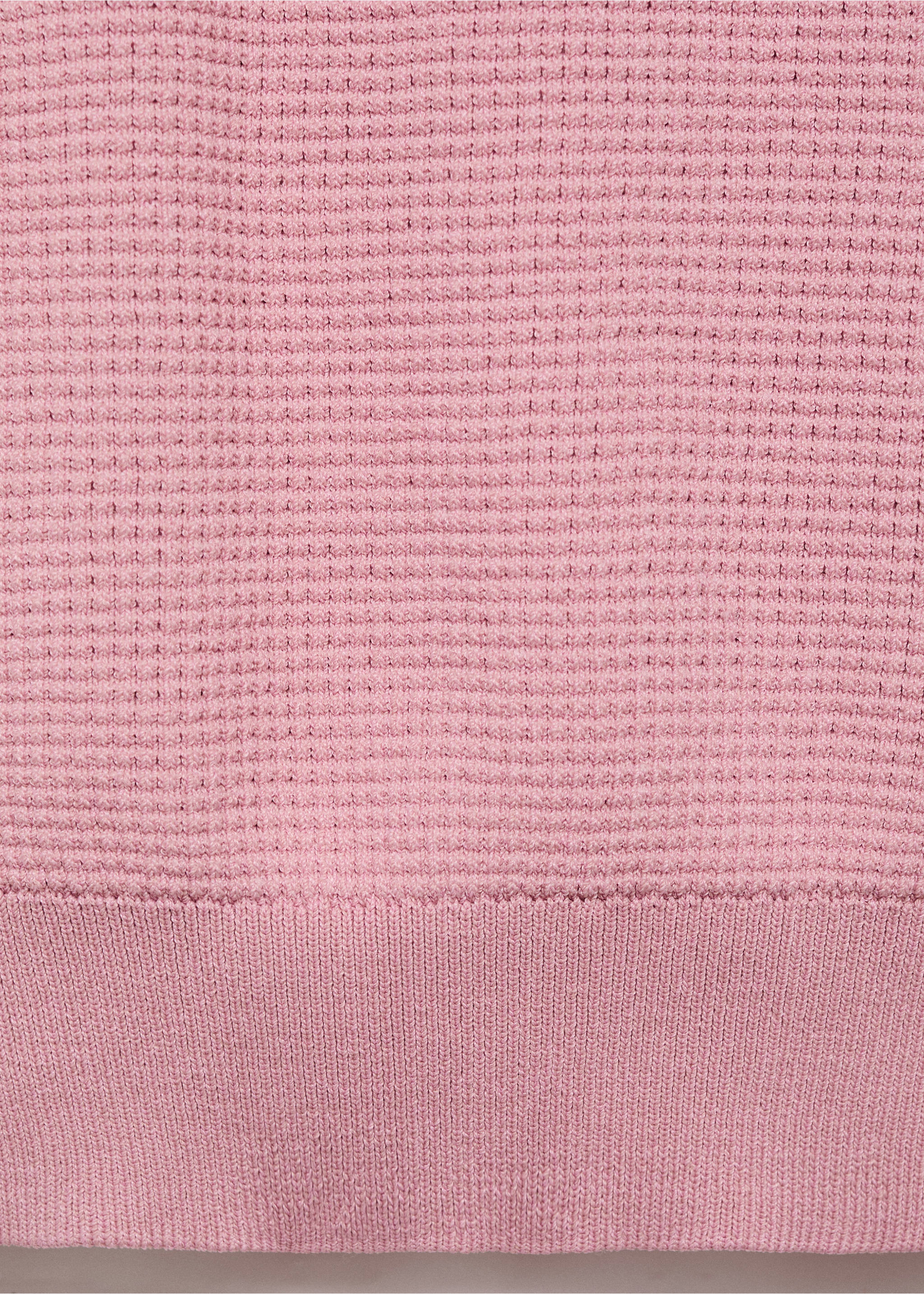 Shirt collar sweater - Details of the article 0, Pastel Pink. Ref: 17014140-00.