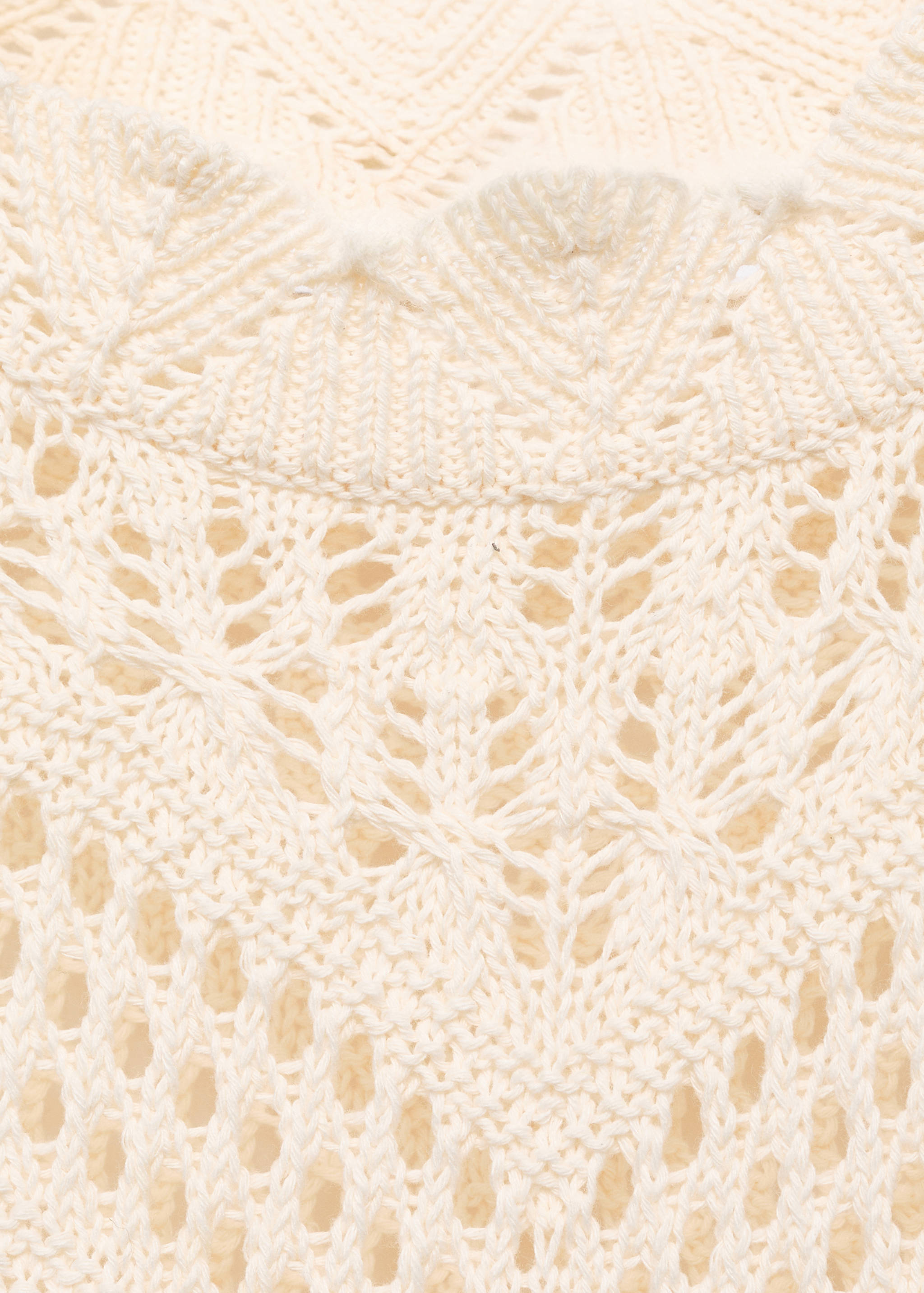 Knitted sweater with openwork details - Details of the article 8