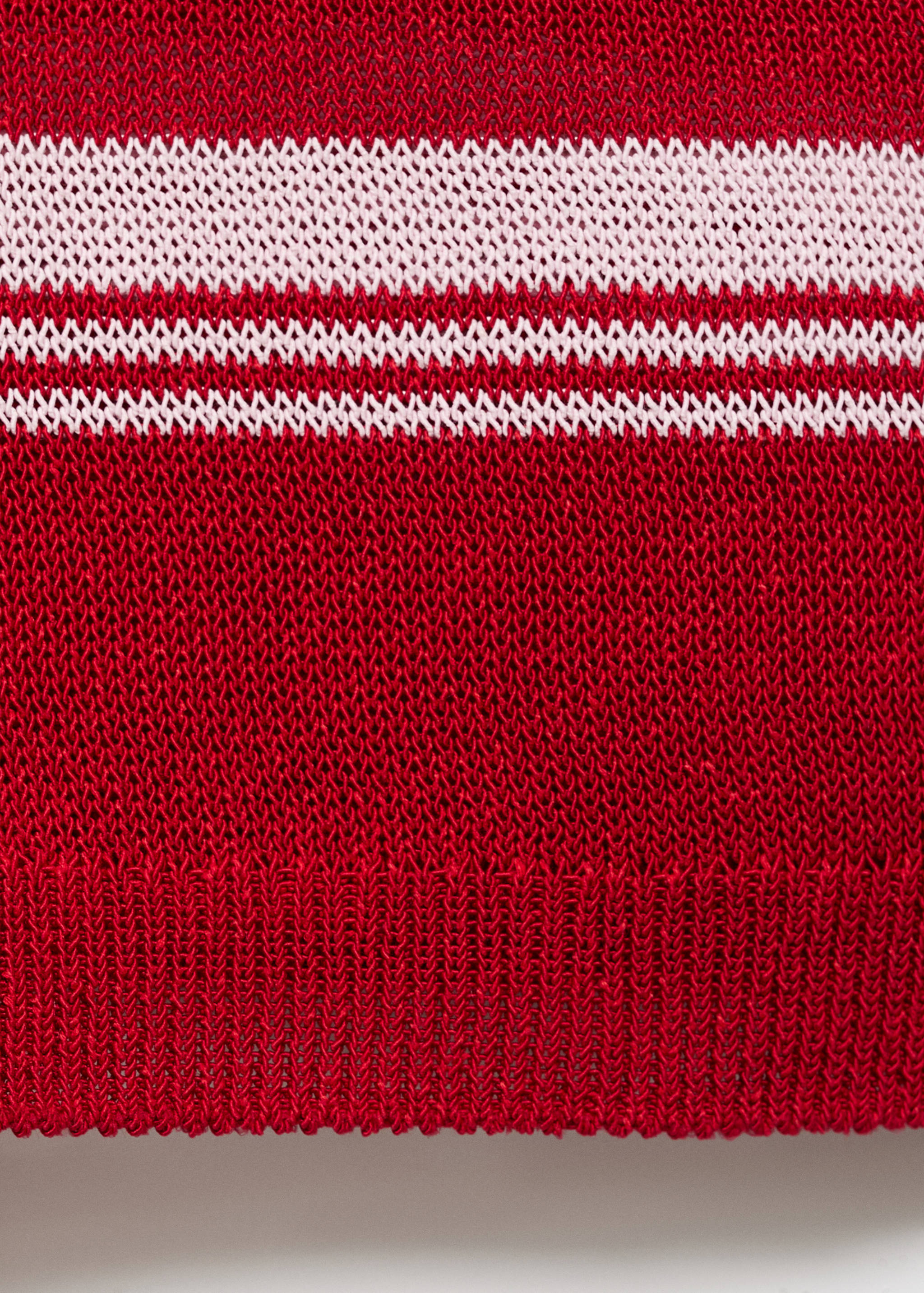 Striped polo-neck sweater - Details of the article 0