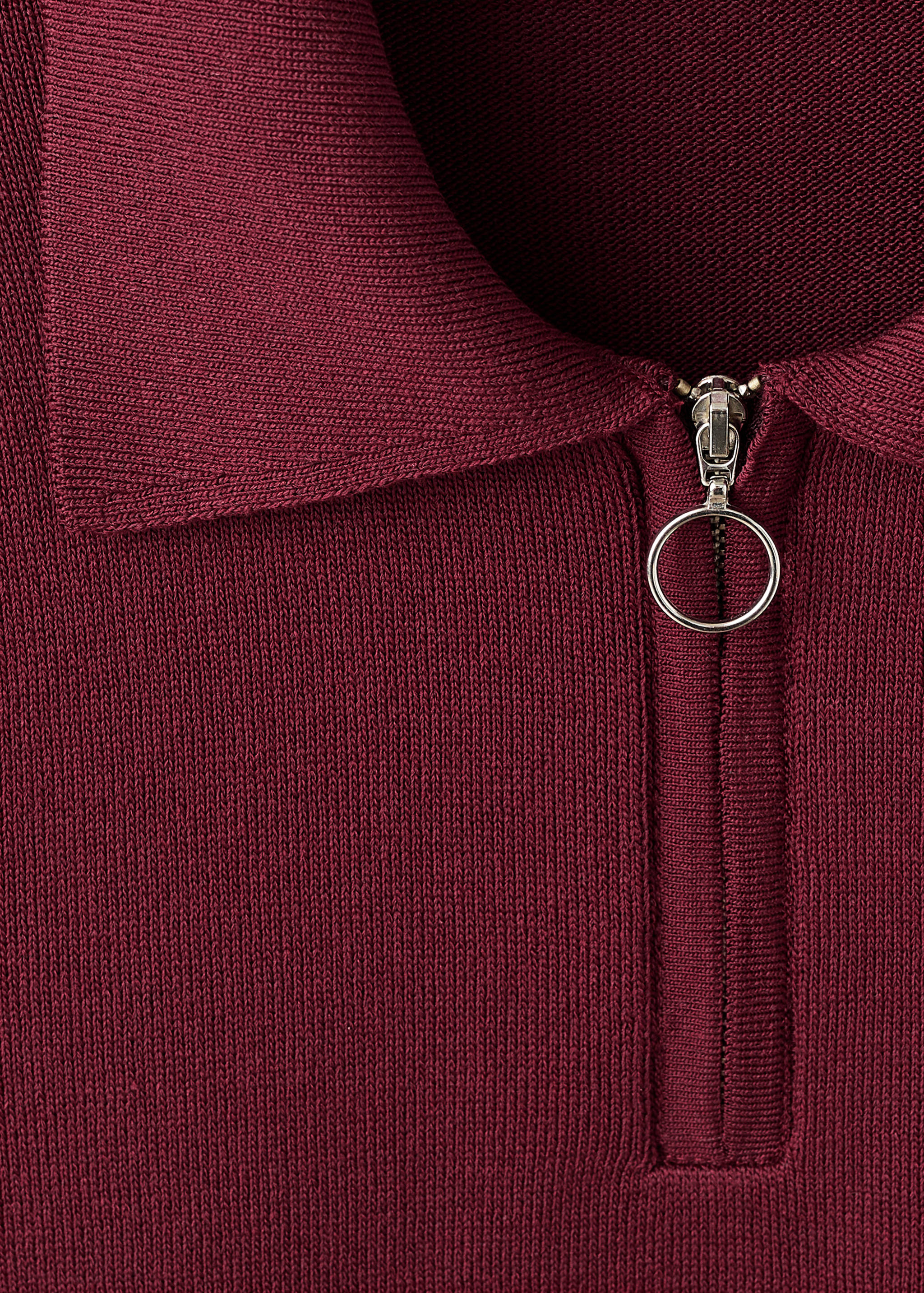 Polo-neck sweater with zip - Details of the article 0