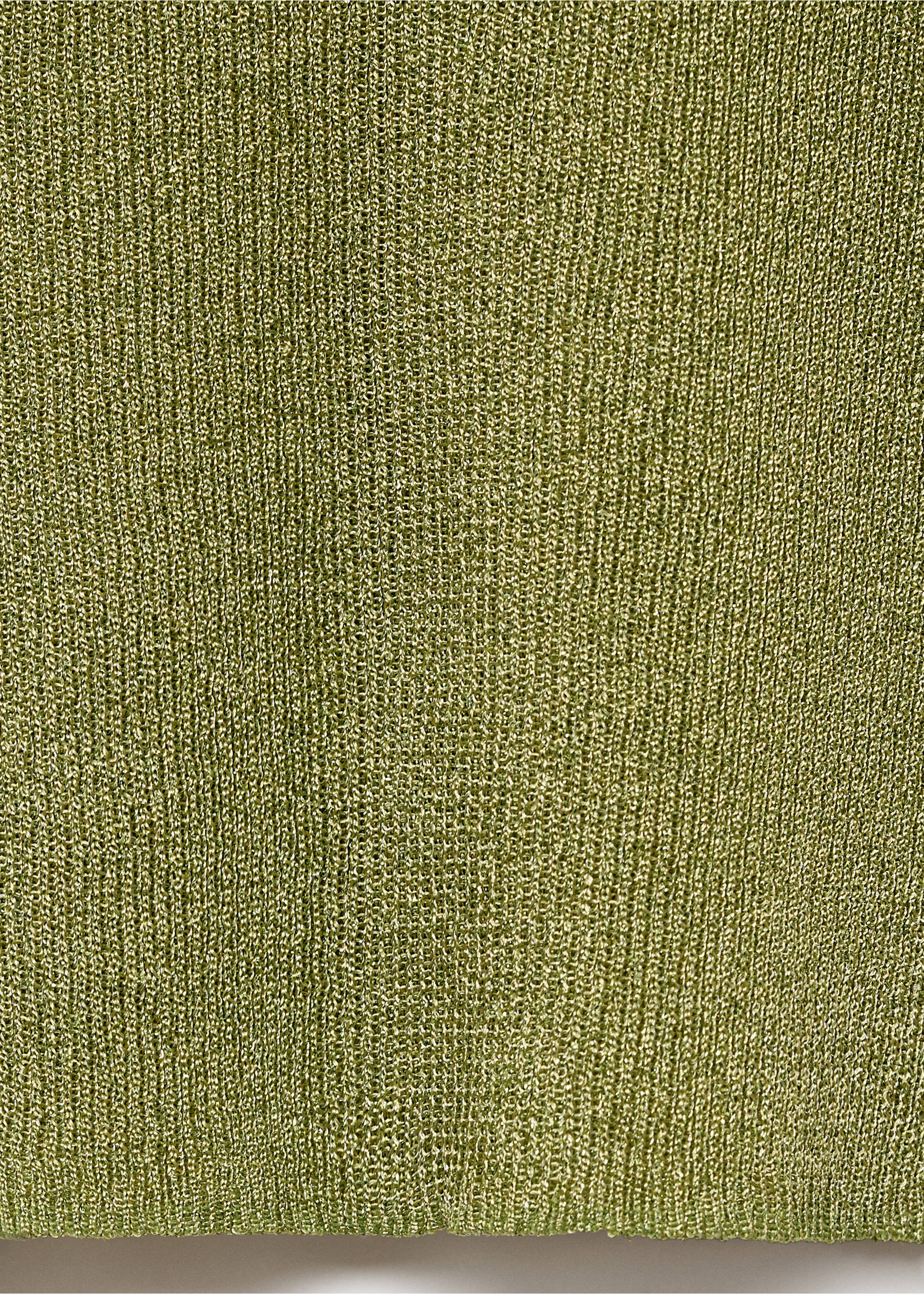 Pull-over Lurex col polo - Détail de l'article 0, Vert pastel. Ref: 17014145-00.