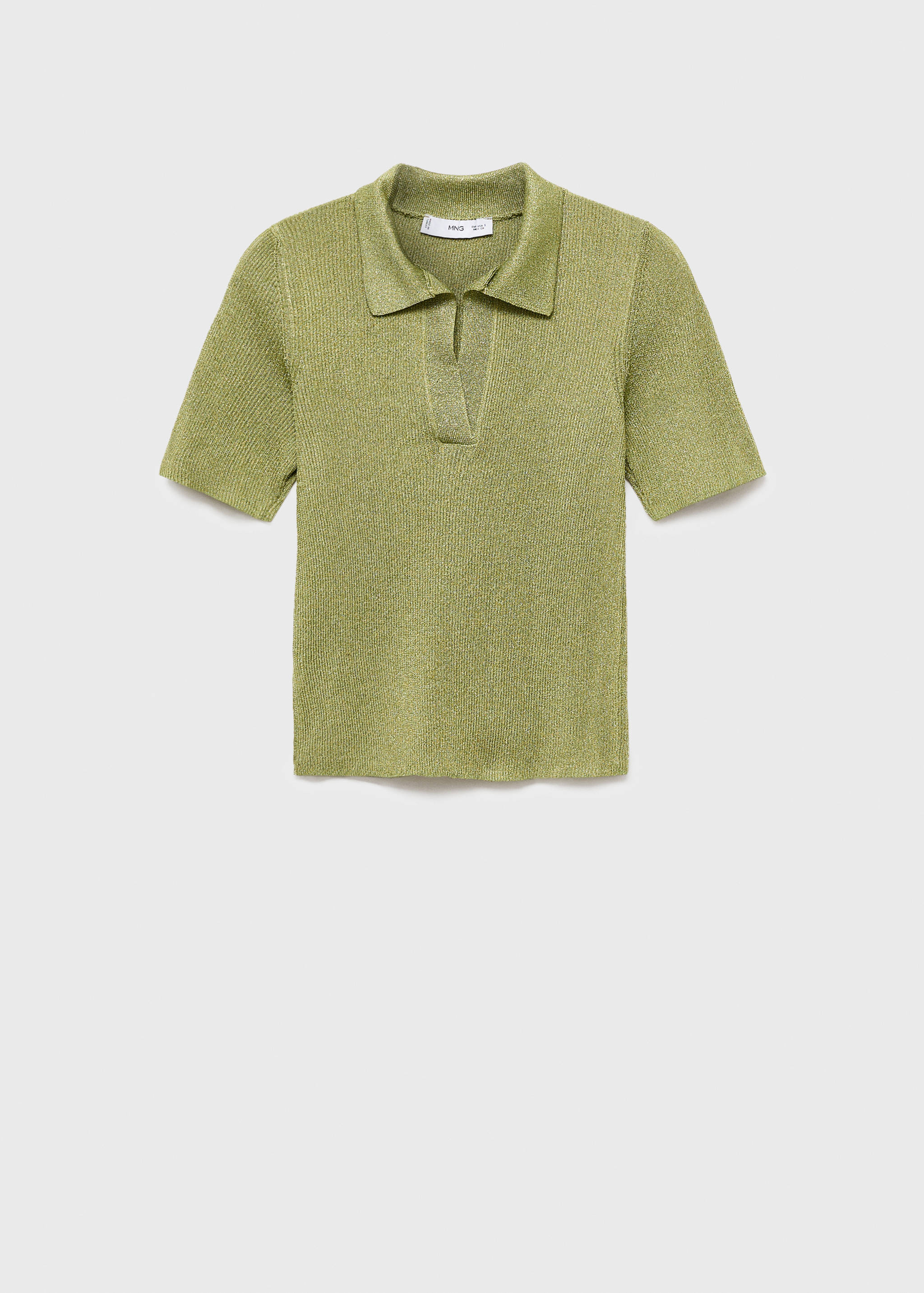 Pull-over Lurex col polo - Article sans modèle