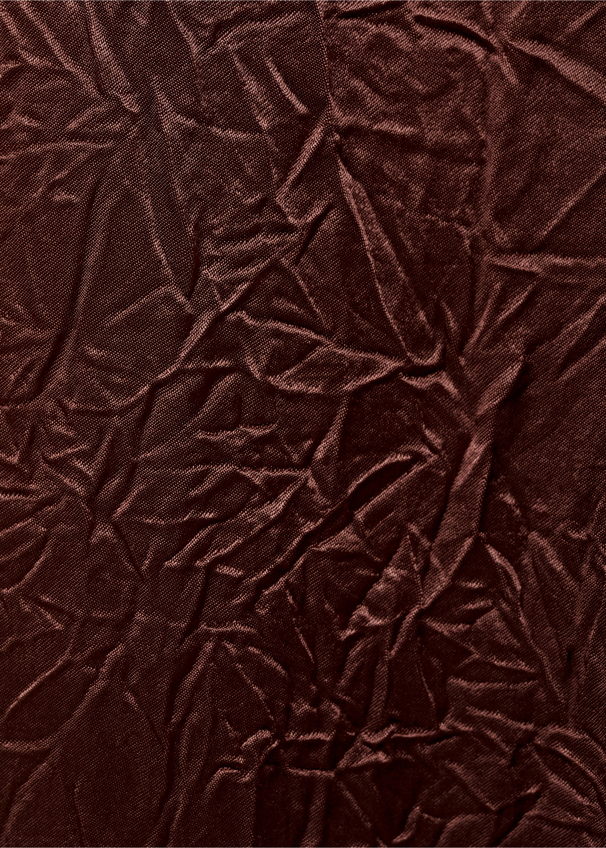 Straight-leg crinkled-effect trousers - Details of the article 0, Chocolate. Ref: 17014148-00.