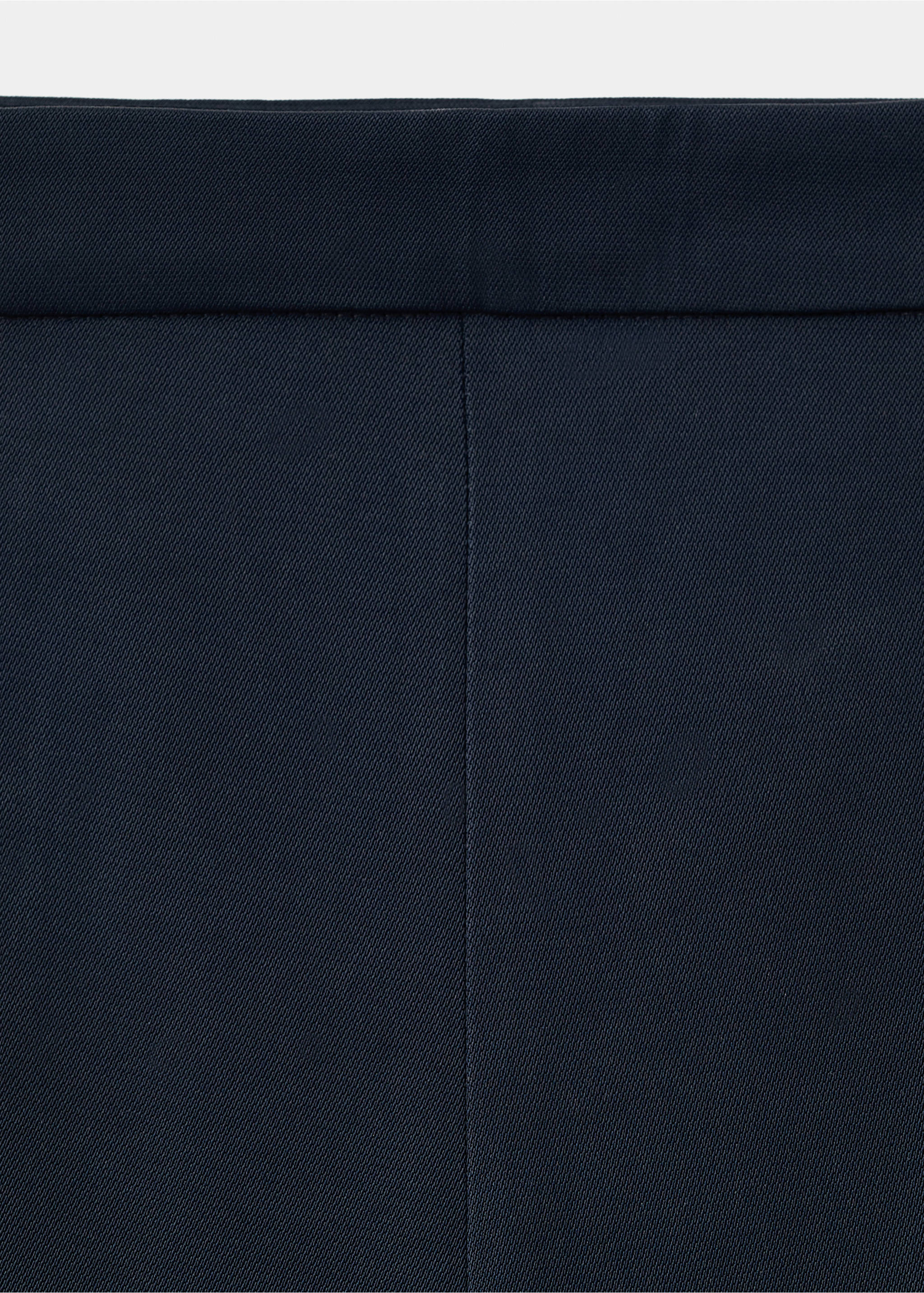 Long flared trousers - Details of the article 8, Navy. Ref: 17014149-00.