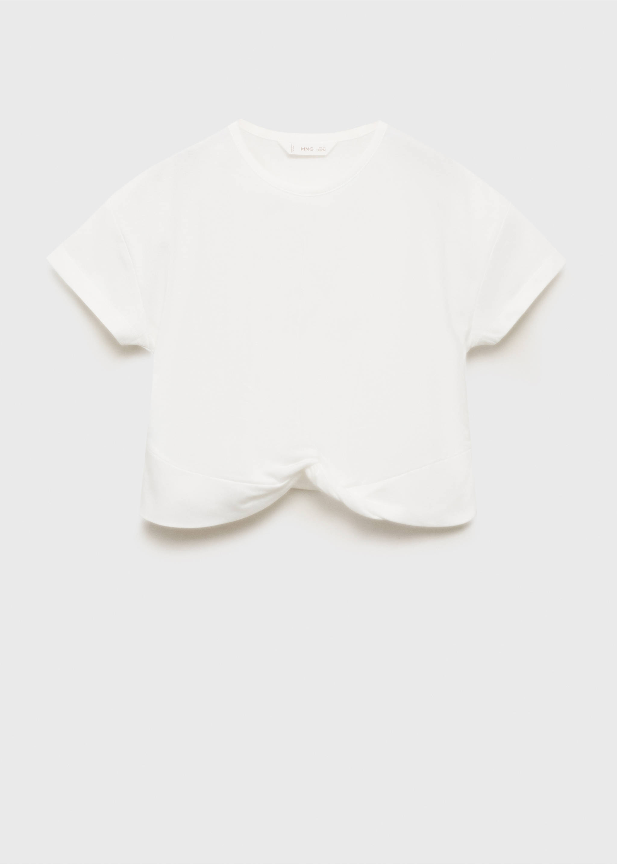 Knot cotton t-shirt - Article without model, Off White. Ref: 17014426-00.