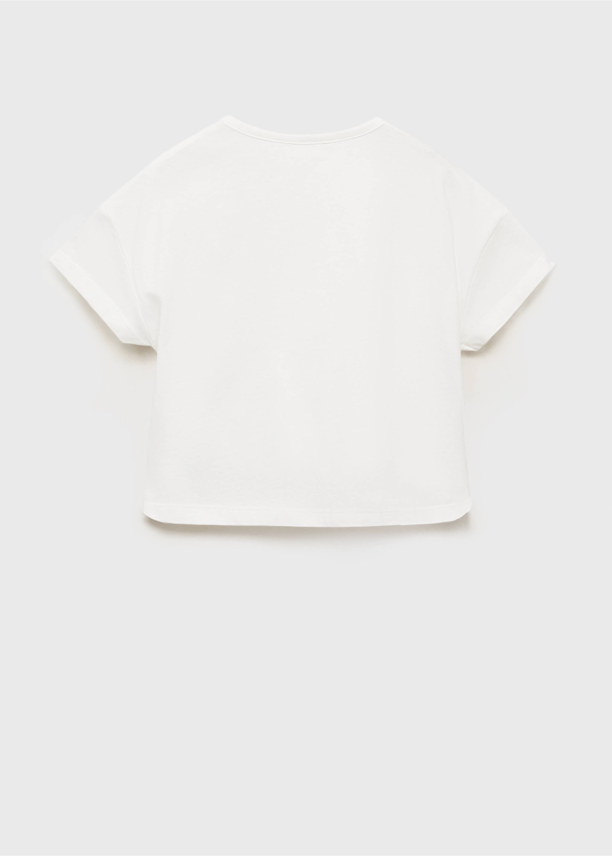 Knot cotton t-shirt - Reverse of the article, Off White. Ref: 17014426-00.