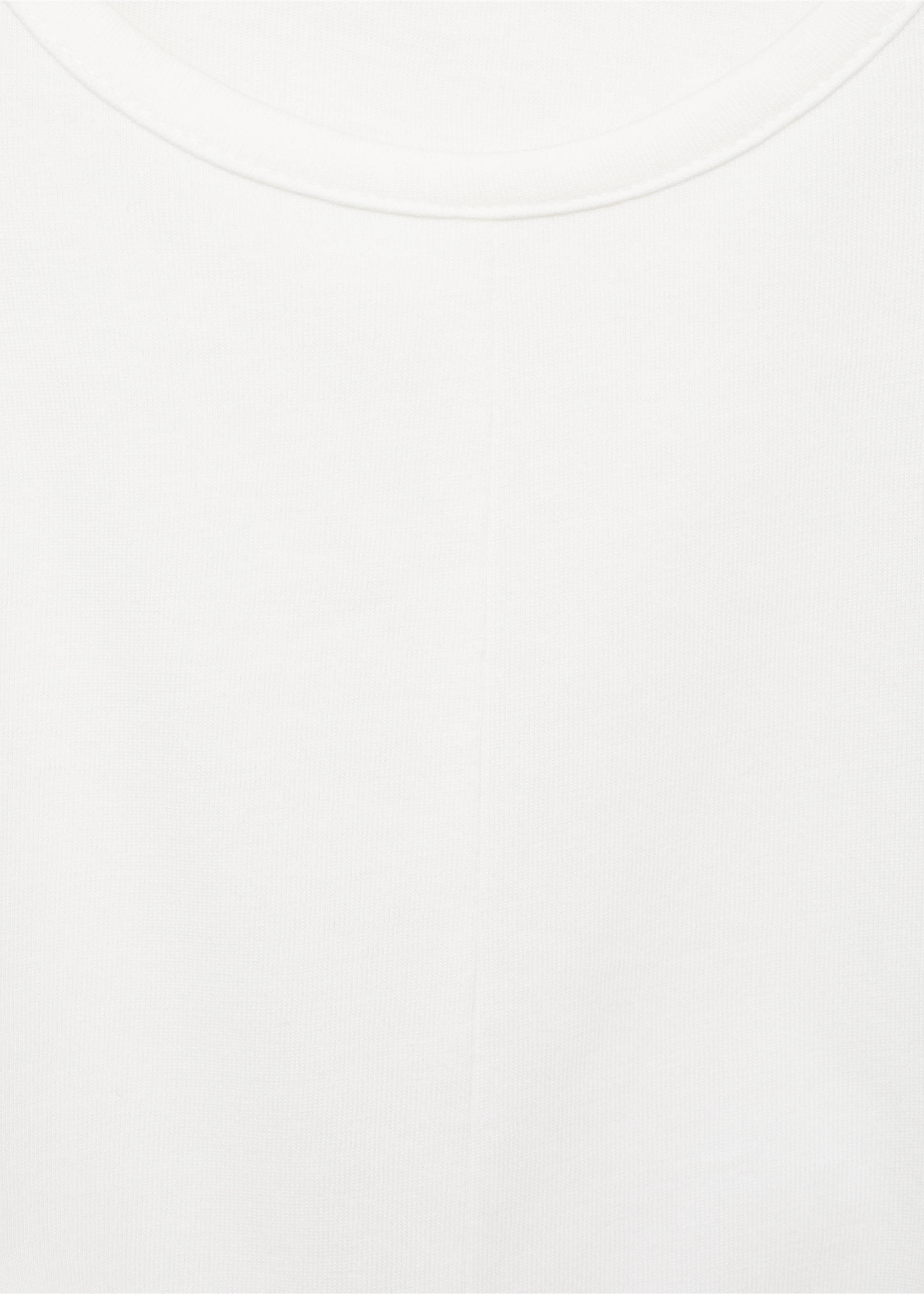 Knot cotton t-shirt - Details of the article 0, Off White. Ref: 17014426-00.