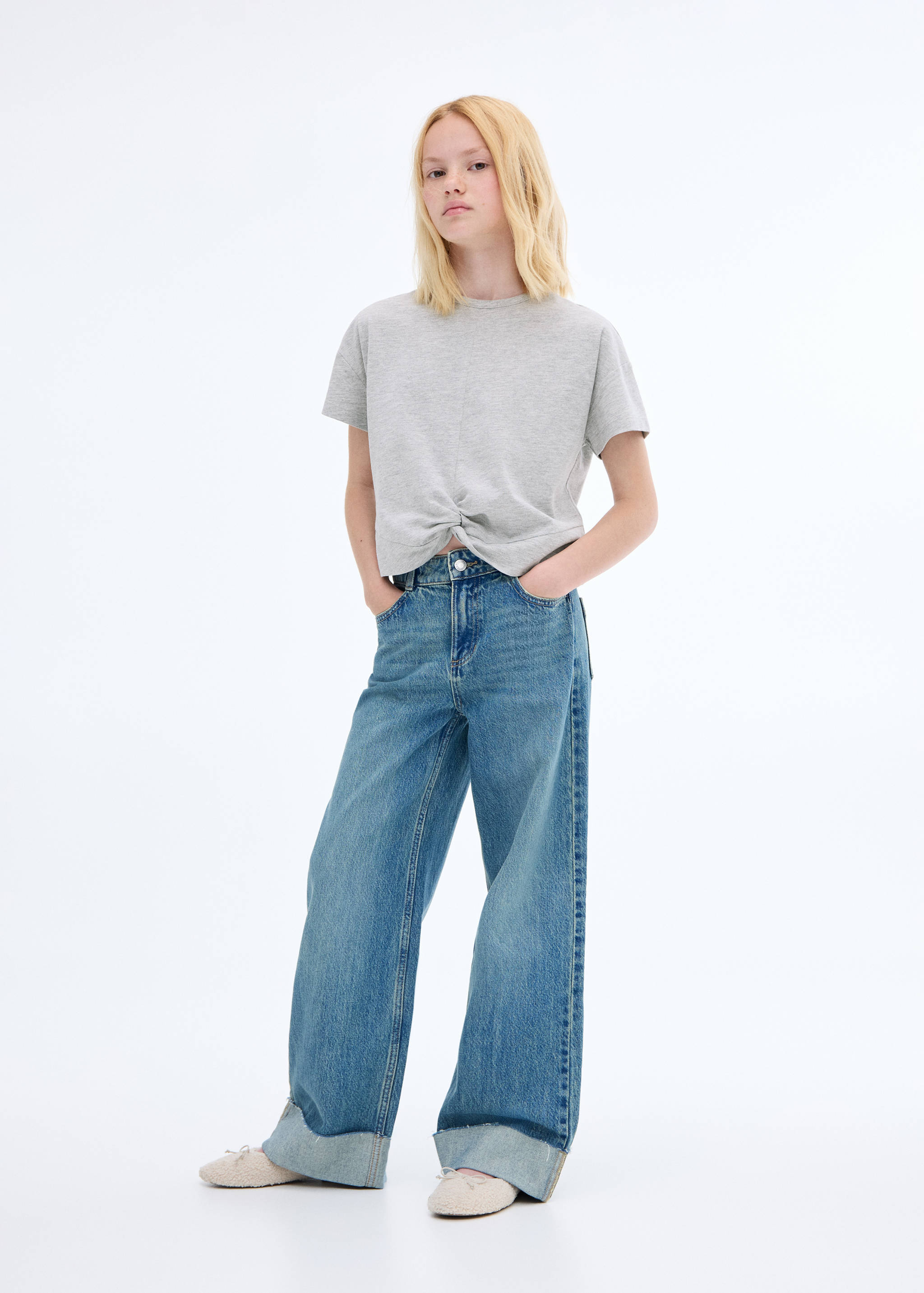 Knot cotton t-shirt - General plane