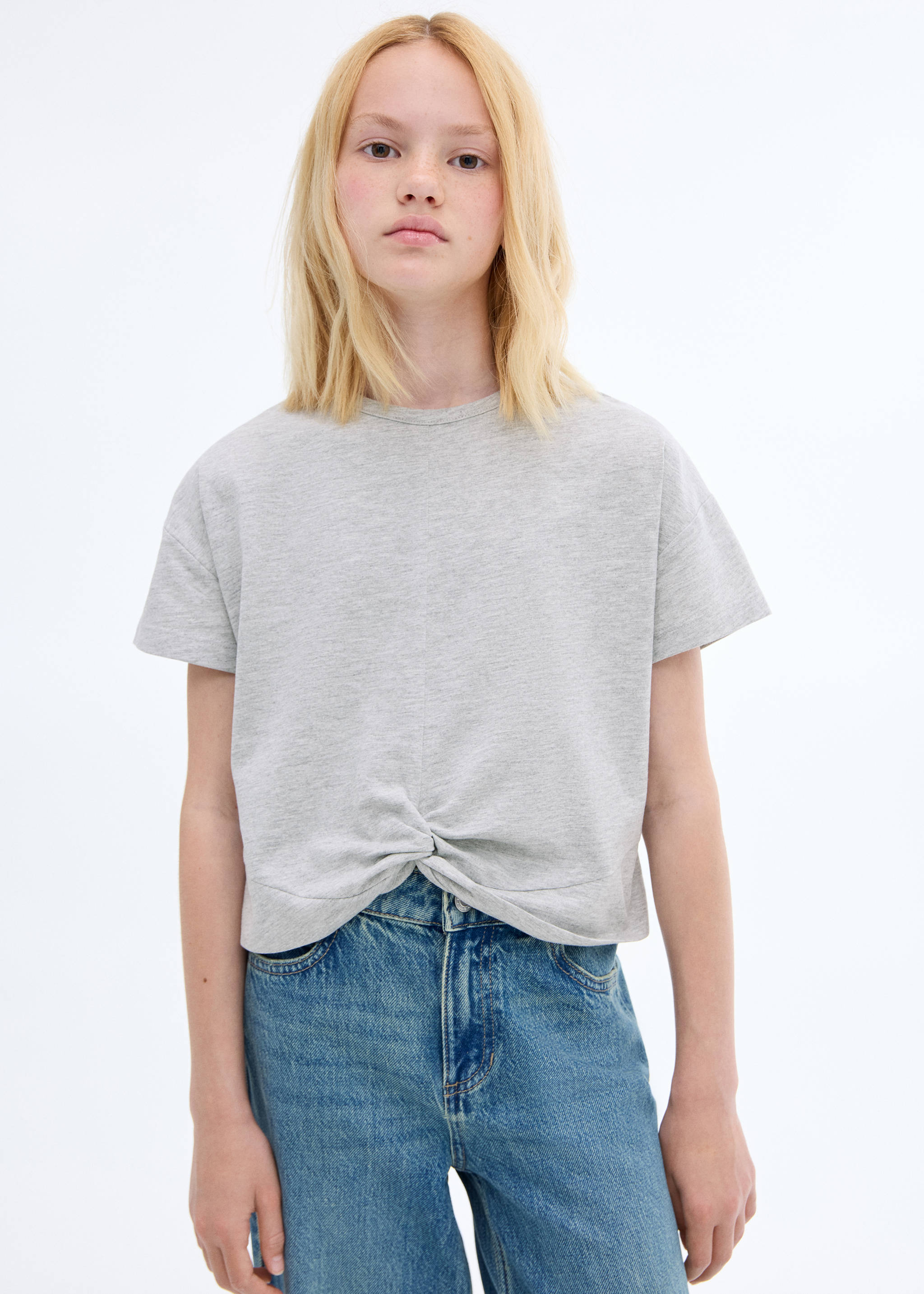 Knot cotton t-shirt - Medium plane