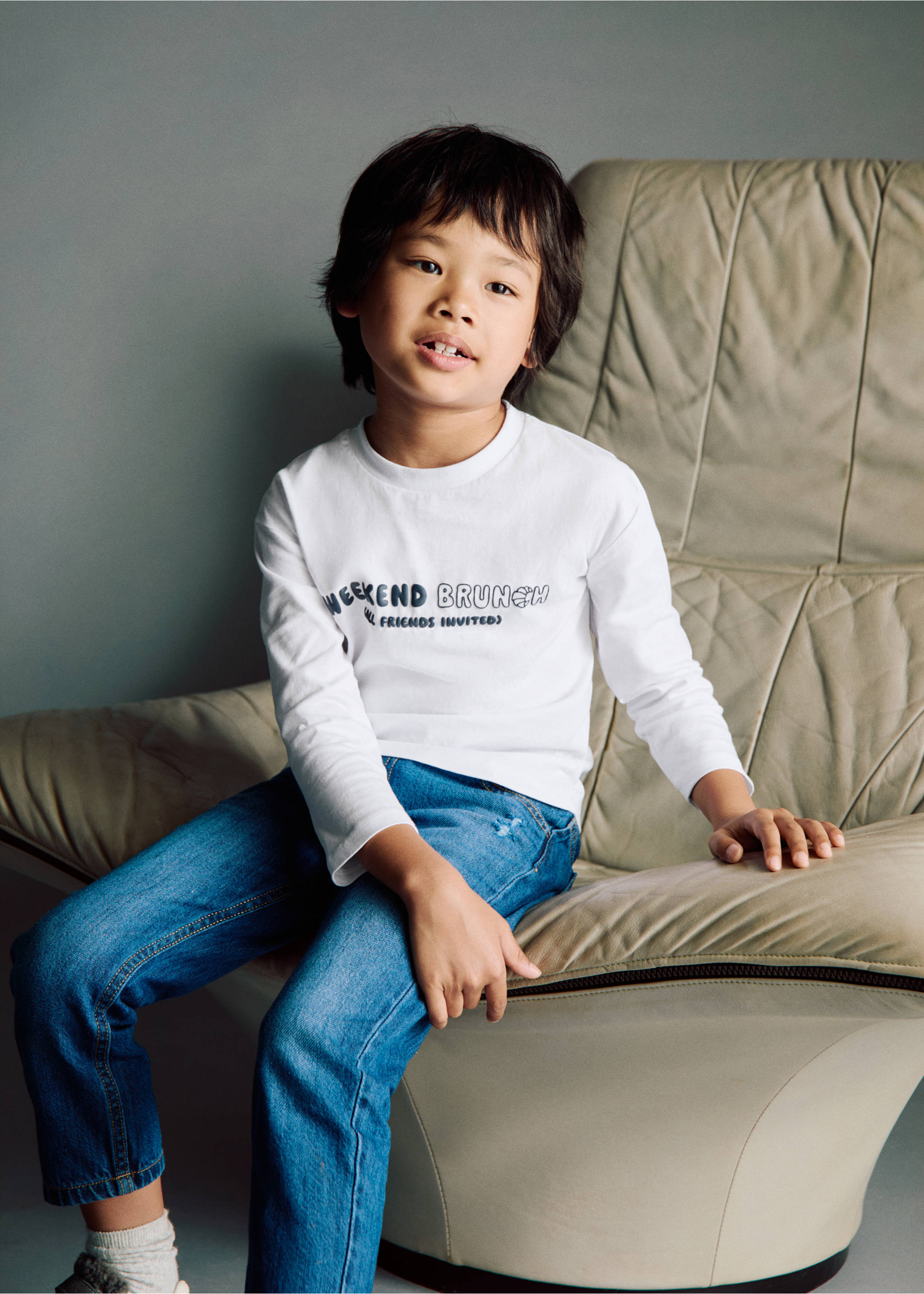 Embossed printed t-shirt - General plane, White. Ref: 17014432-00.