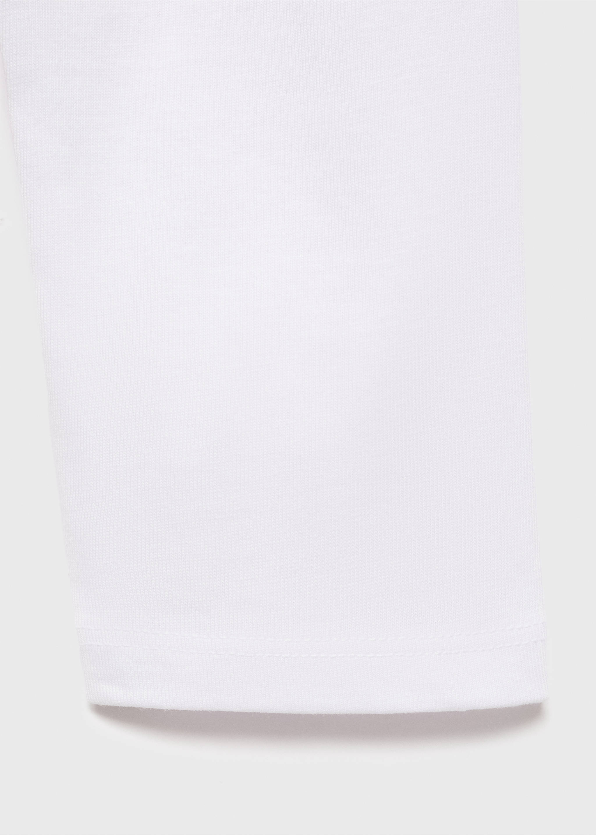 Embossed printed t-shirt - Details of the article 0, White. Ref: 17014432-00.