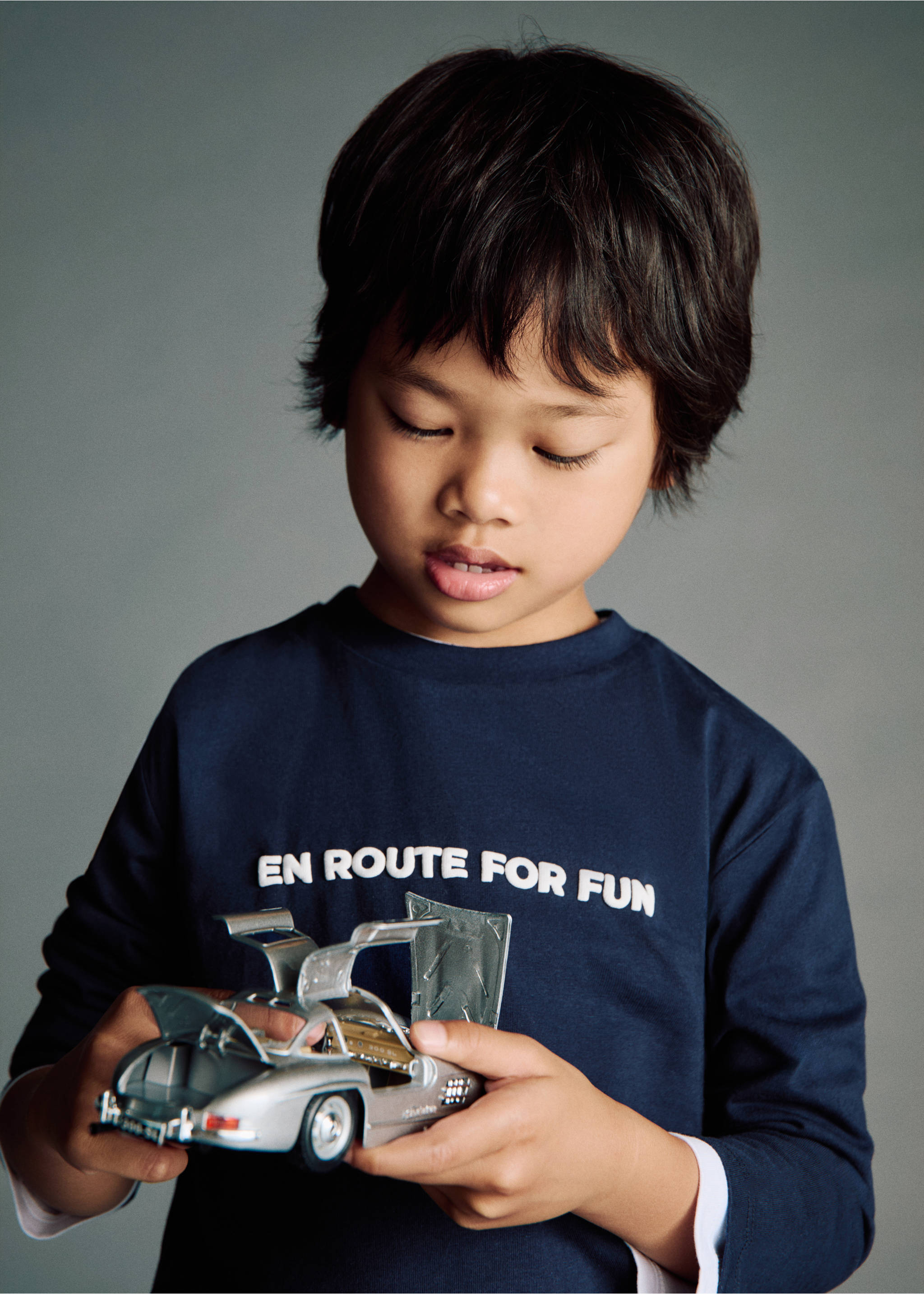 Embossed printed t-shirt - General plane, Navy. Ref: 17014433-00.