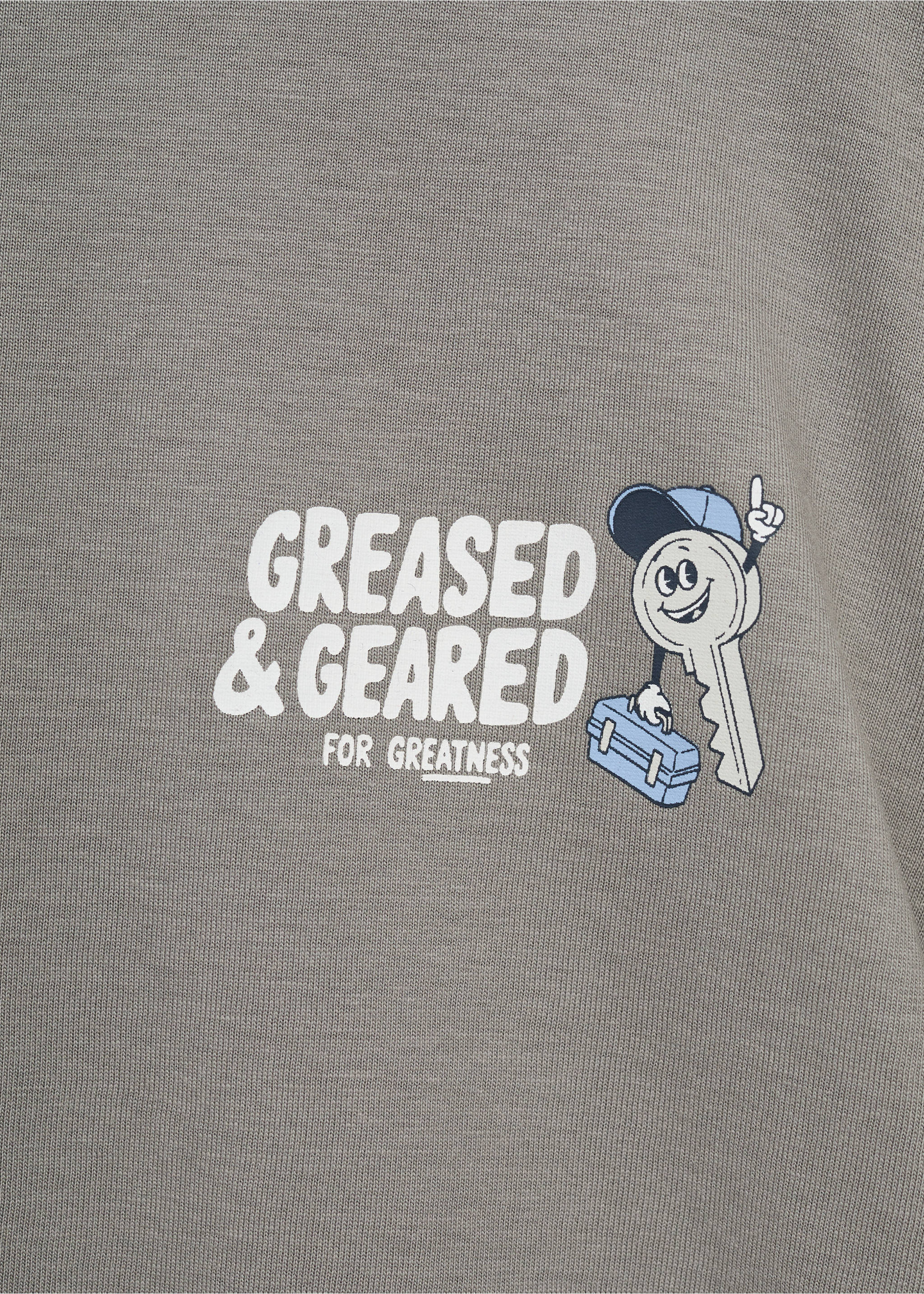Printed cotton-blend T-shirt - Details of the article 8, Grey. Ref: 17014434-00.