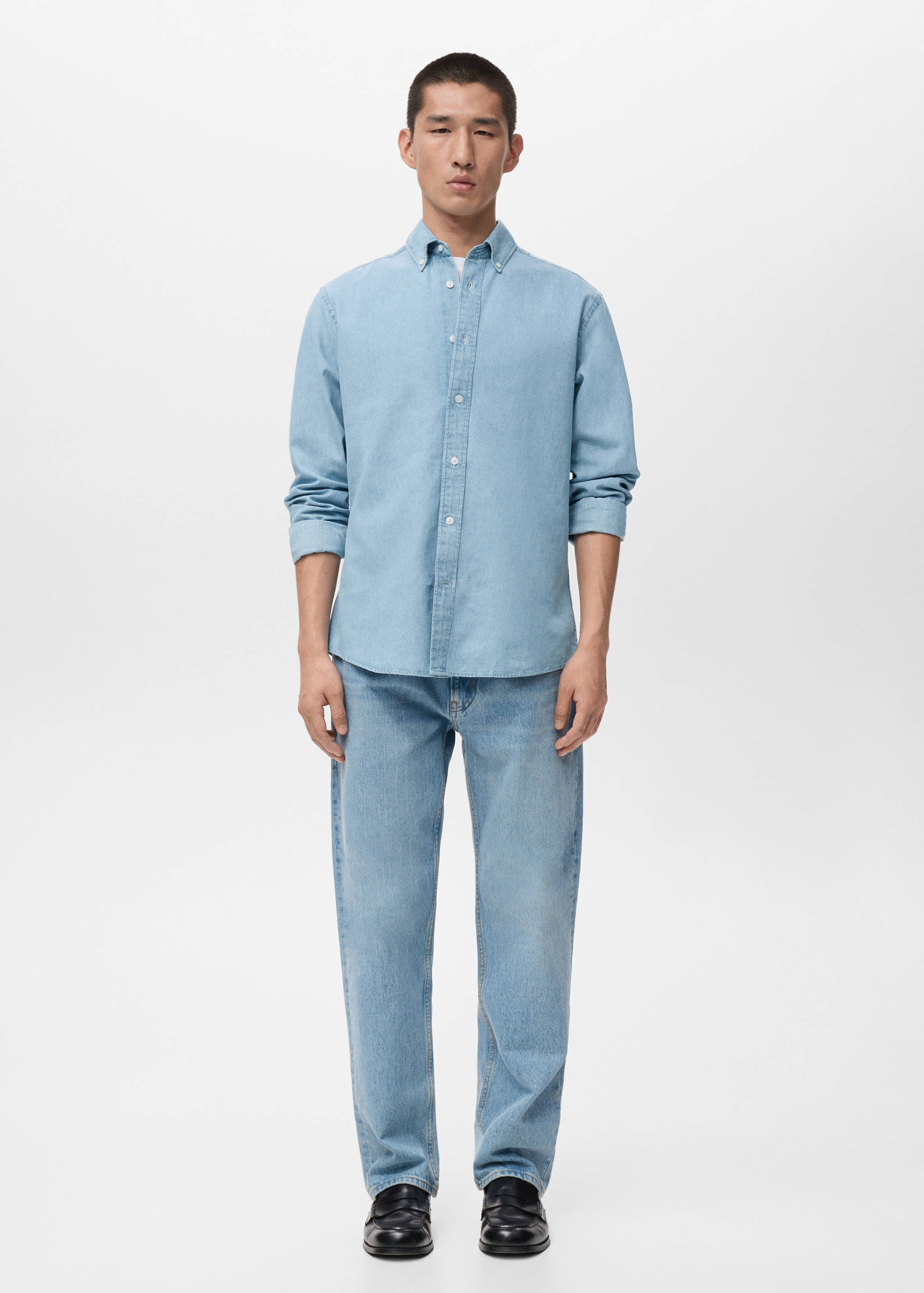 Regular fit denim shirt - General plane