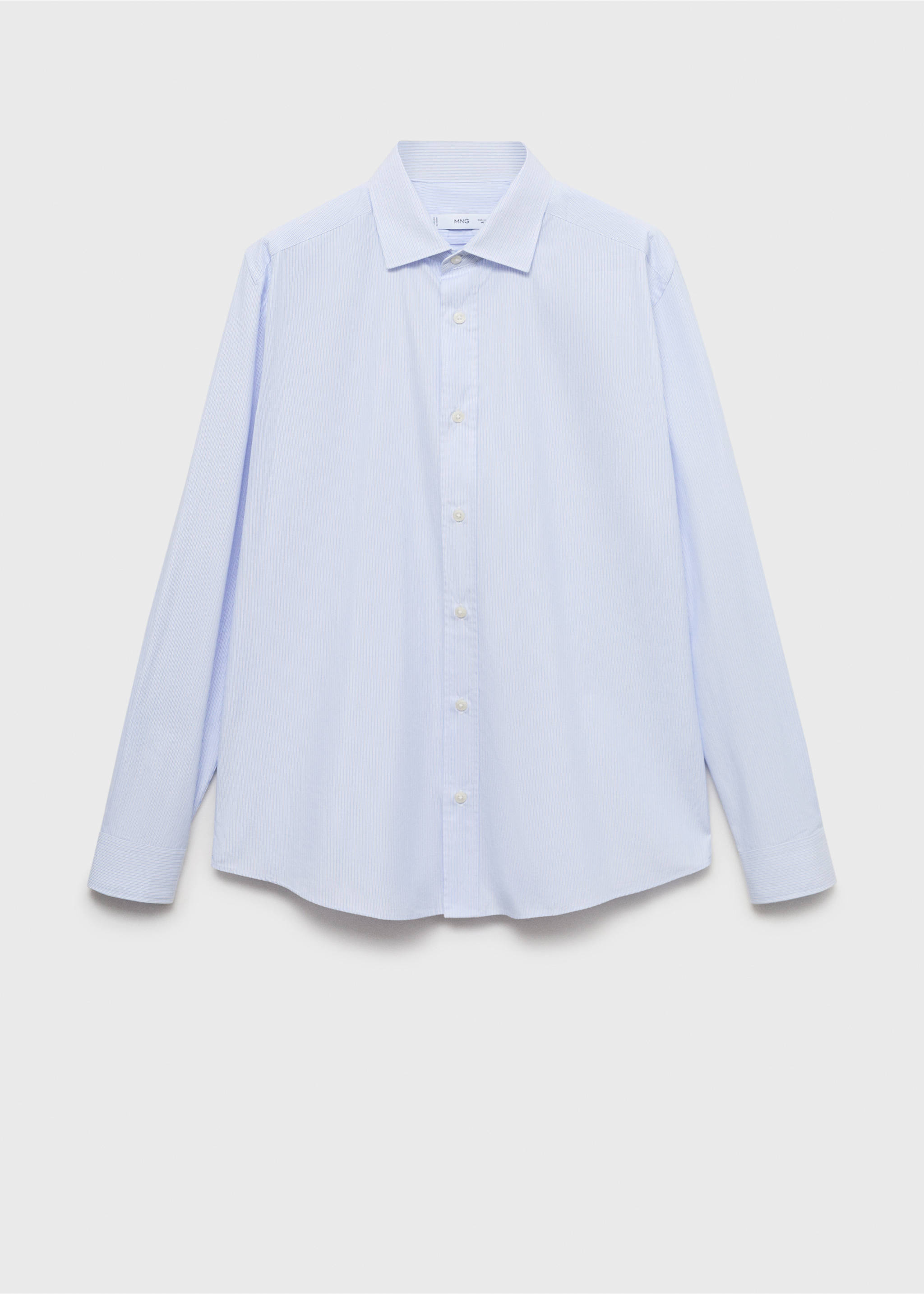 Chemise coton rayures regular-fit - Article sans modèle, Blanc. Ref: 17014438-00.
