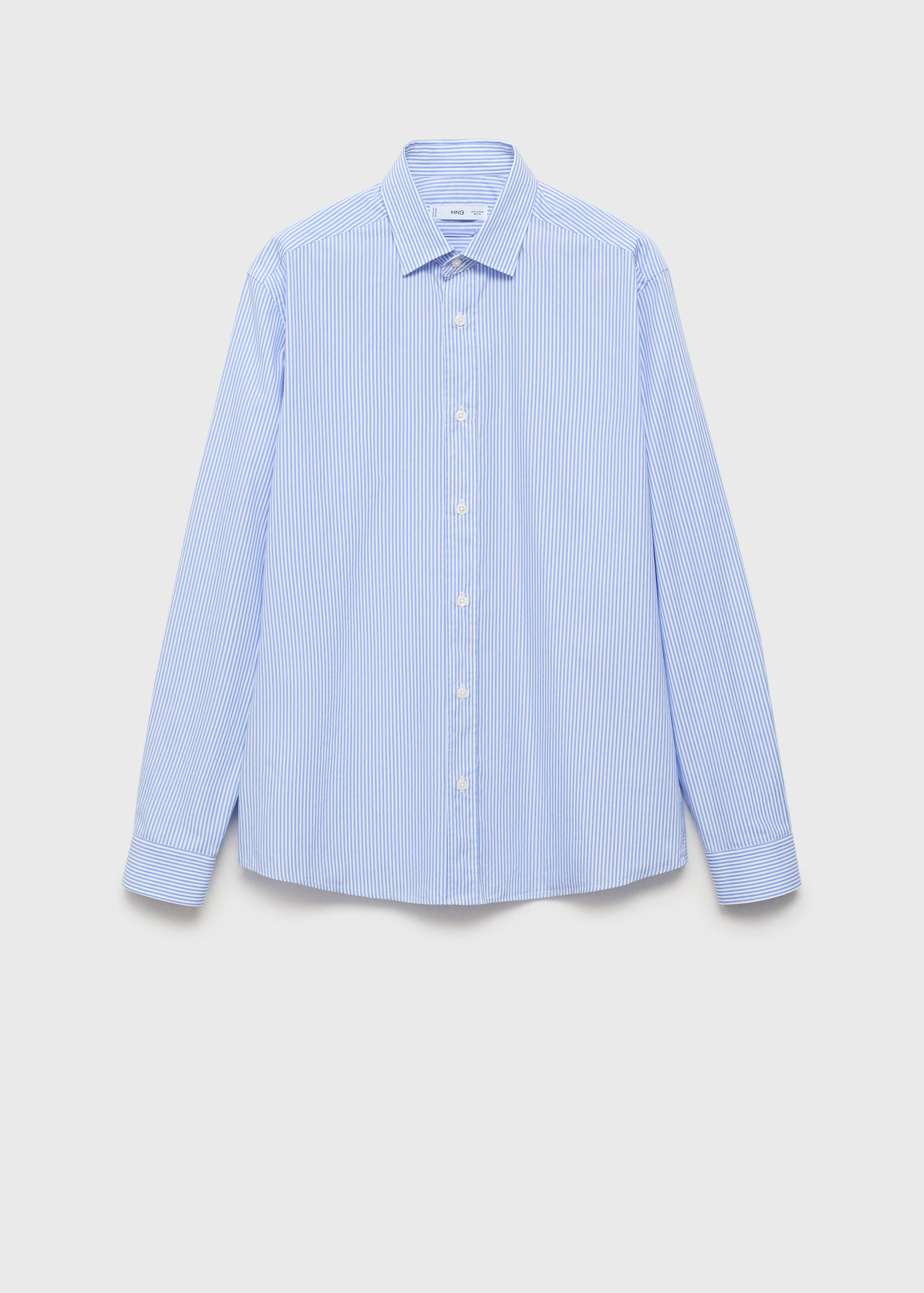 Regular fit striped cotton shirt - Article without model
