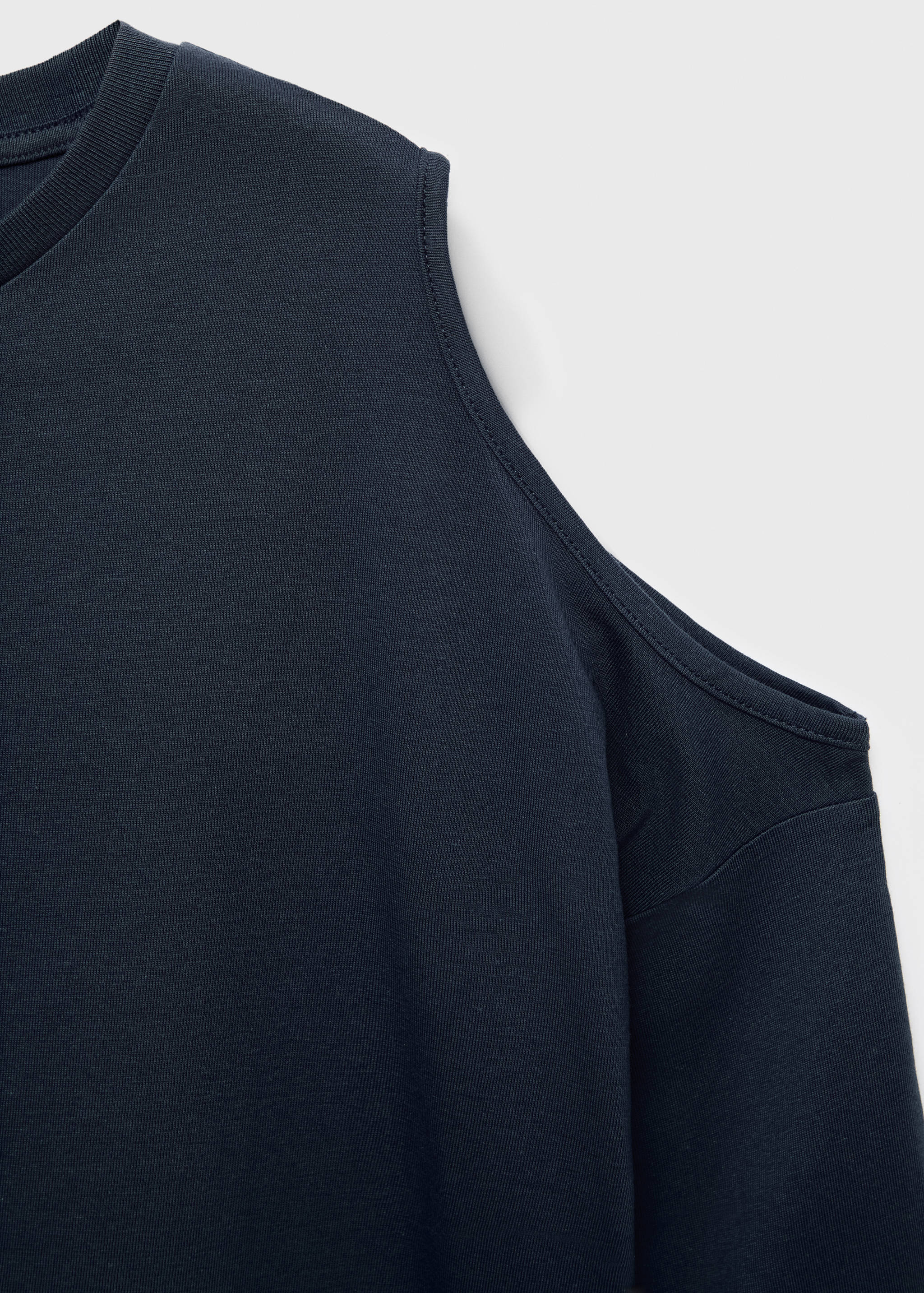 Cotton t-shirt with cut-out - Article without model