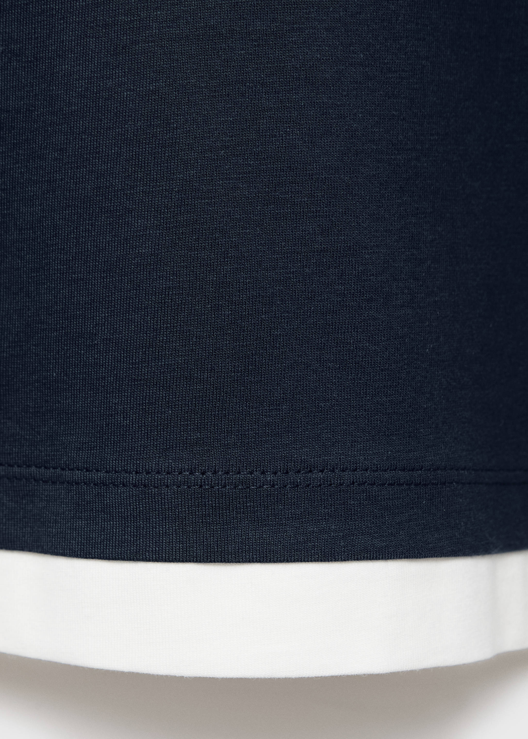 Cotton t-shirt with cut-out - Details of the article 0