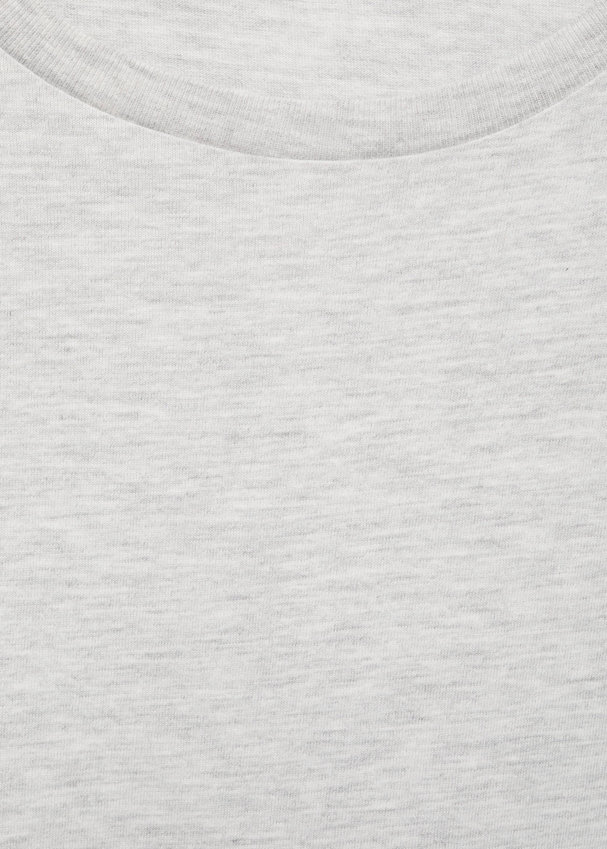 Cotton t-shirt with cut-out - Details of the article 8