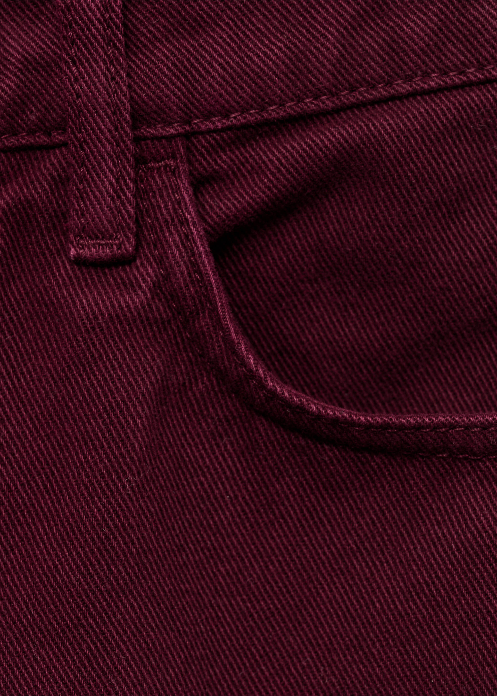 Matilda medium-rise straight-fit jeans - Details of the article 8, Wine. Ref: 17014793-00.