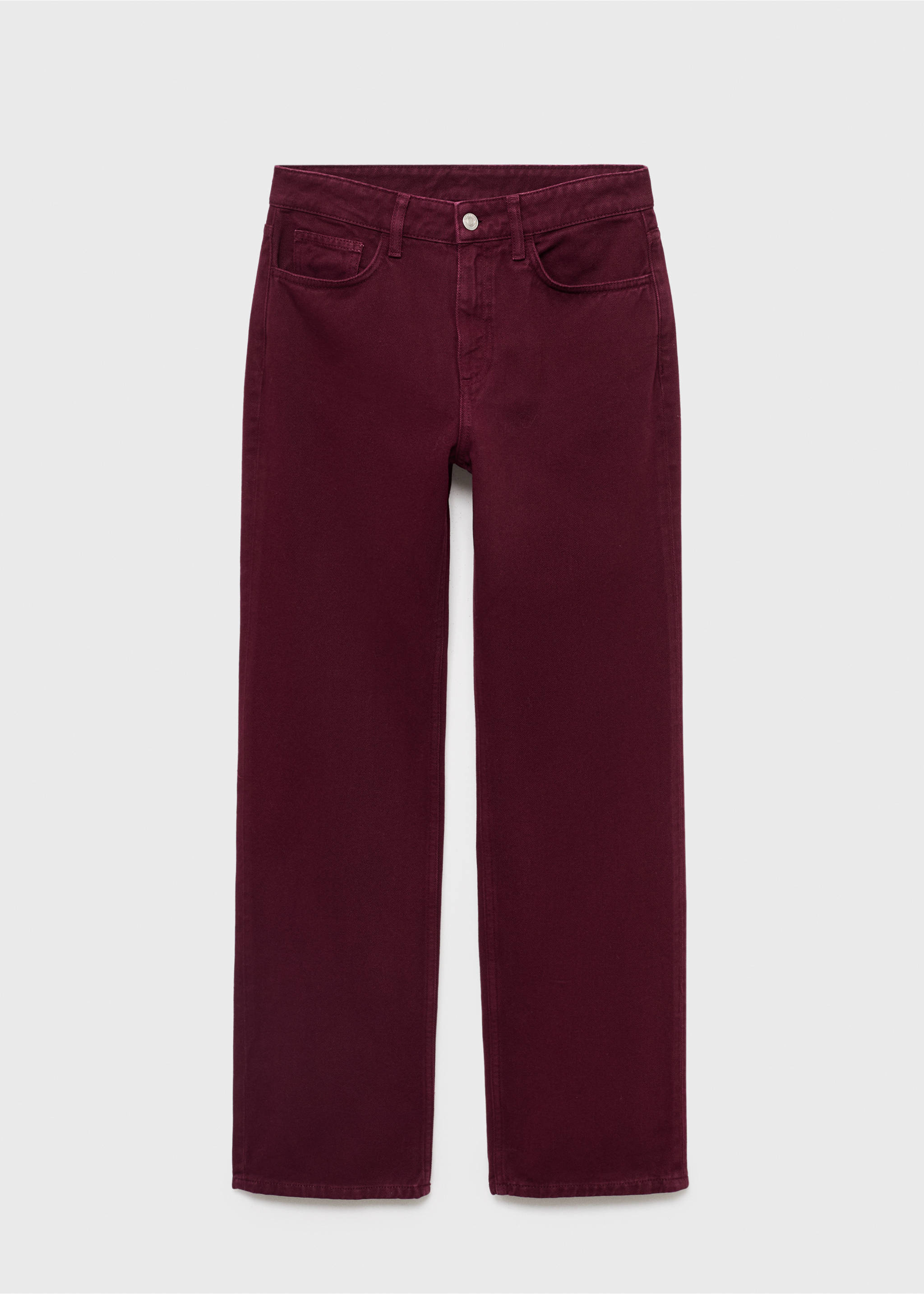Matilda medium-rise straight-fit jeans - Article without model, Wine. Ref: 17014793-00.