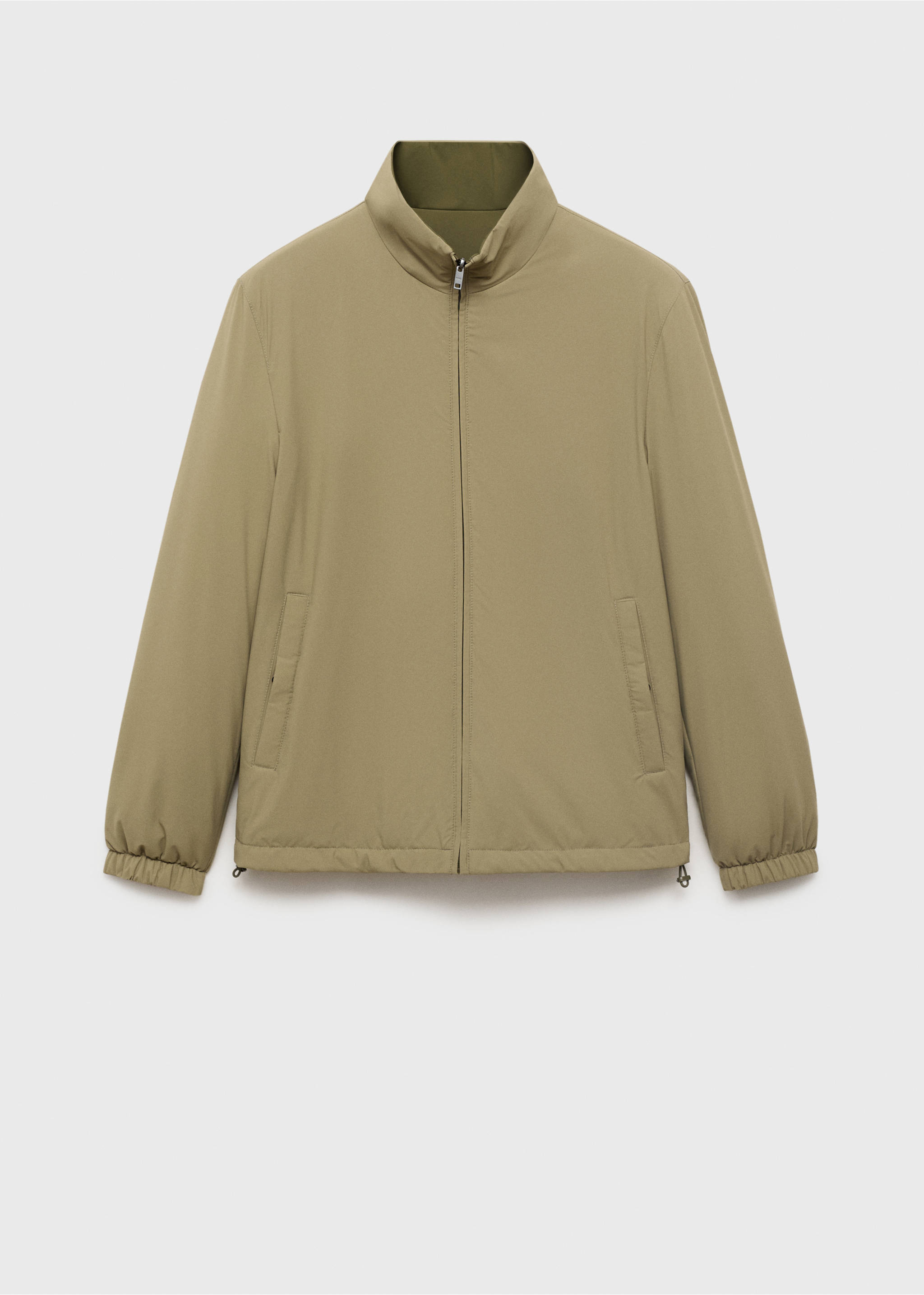 Reversible quilted water-repellent reversible jacket - Article without model, Beige. Ref: 17015141-00.