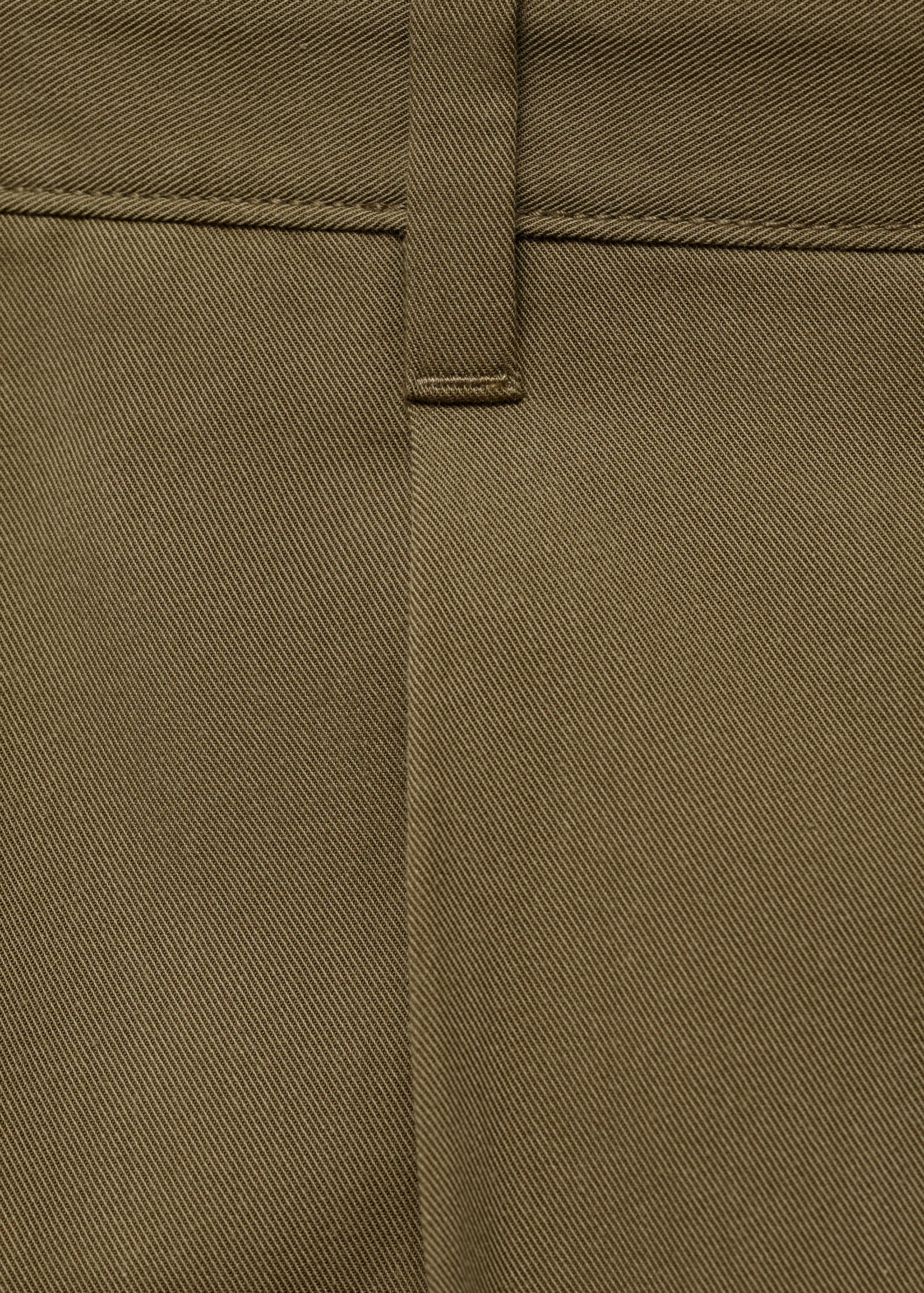 Cotton and lyocell straight-leg pleated trousers - Details of the article 8